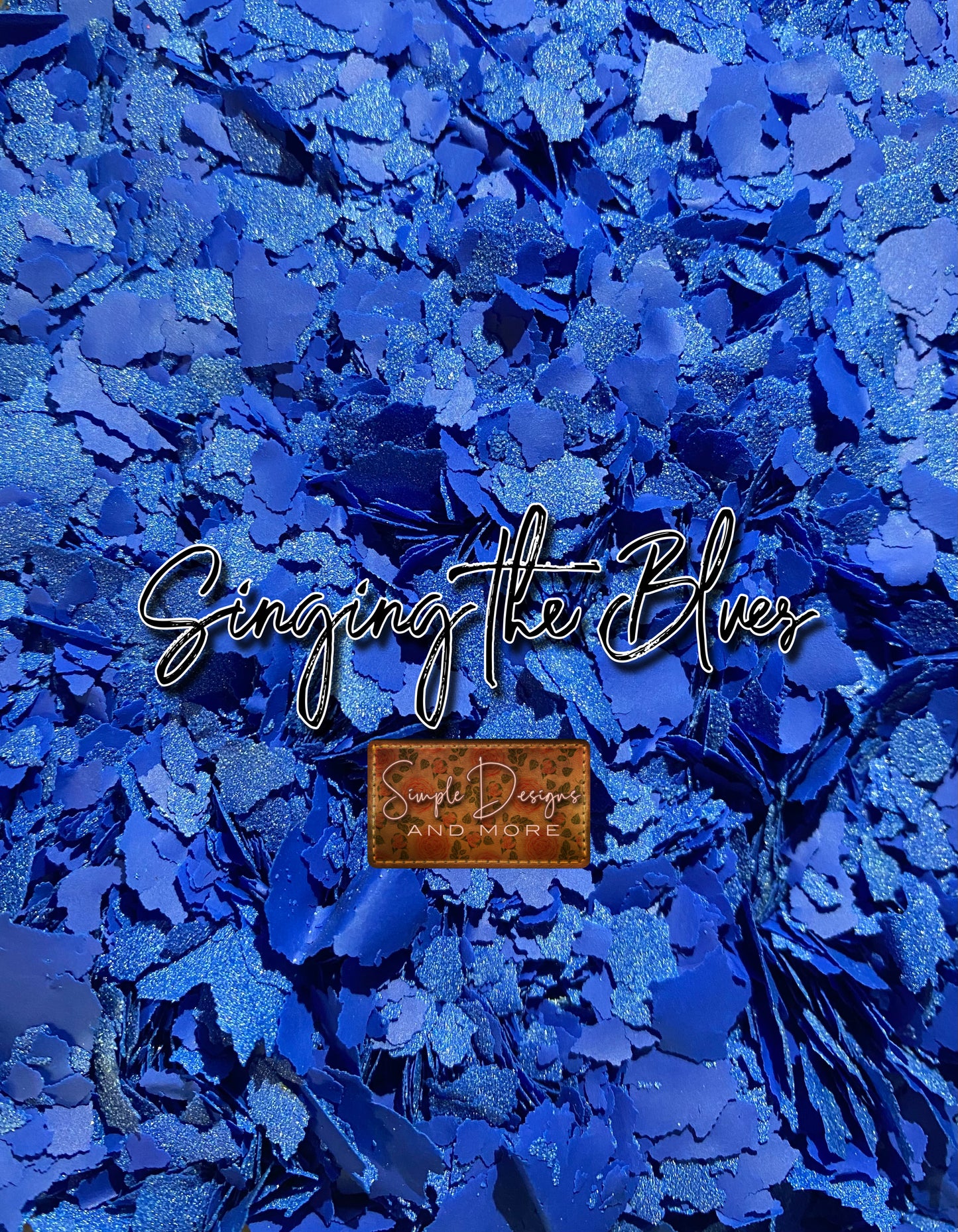 Singing the Blues Screen Print Confetti, T-shirt Sprinkles, Garment Sprinkles, Shirt Decoration
