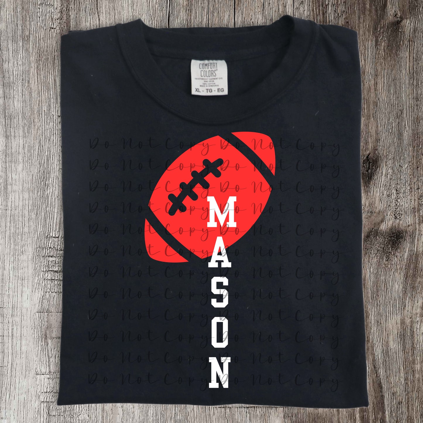 Mason Football Heat Transfer Sublimation, DTF Direct to Film