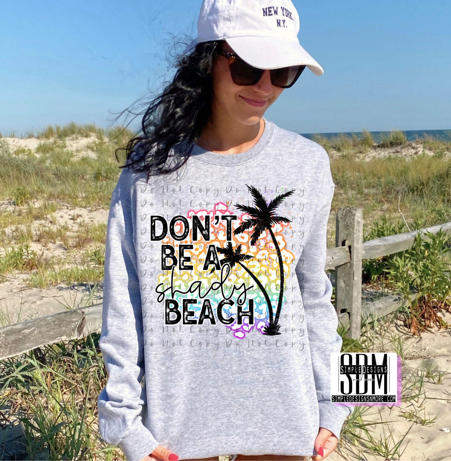 Dont Be a Shady Beach Heat Transfers, Sublimation, DTF Direct to Film Heat Transfer