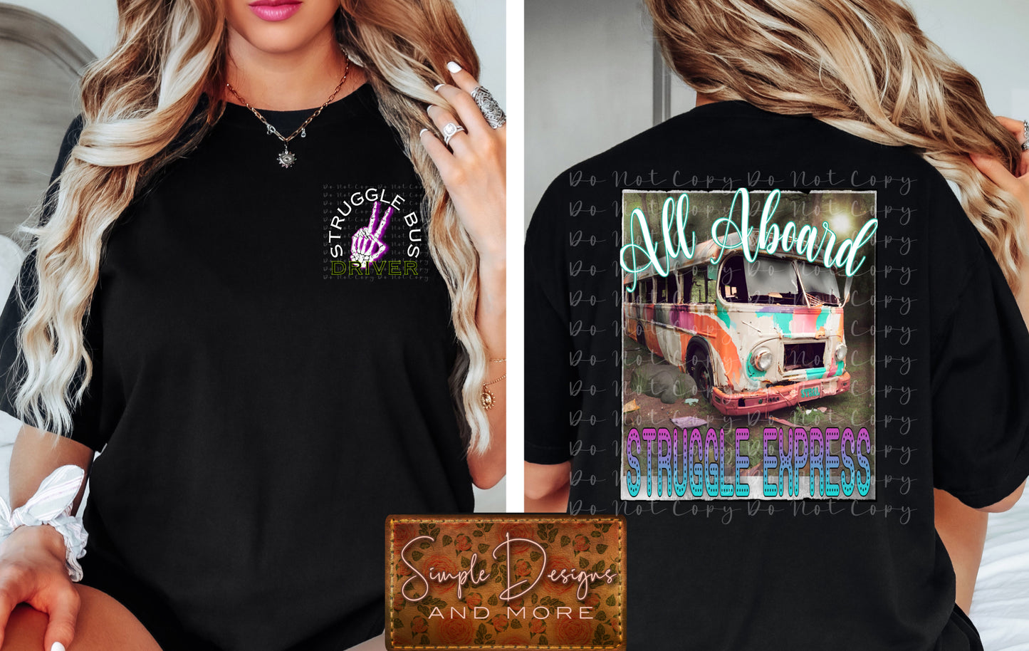 All Aboard Struggle Express Heat Transfer Sublimation, Sublimation, DTF Direct to Film