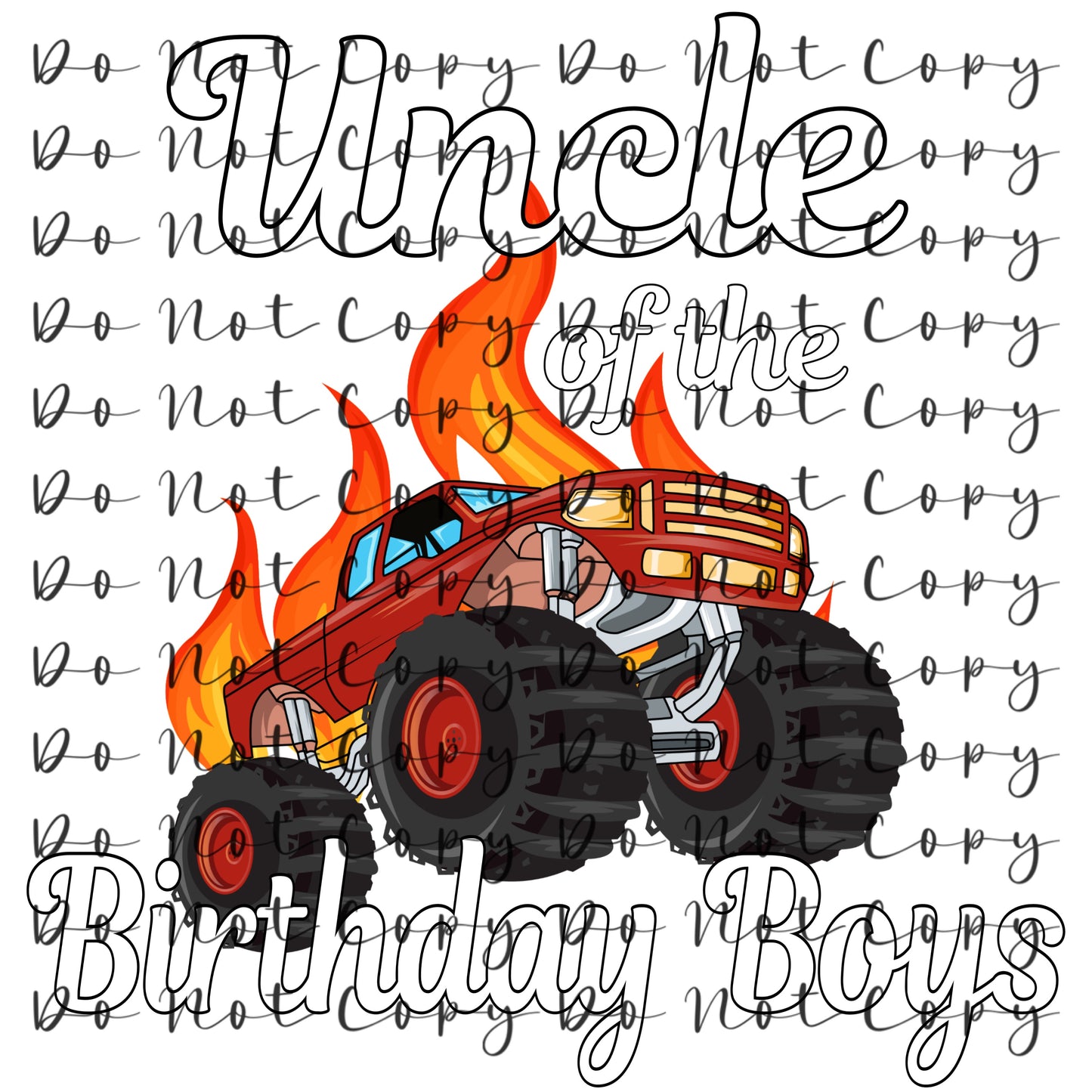 Uncle Monster Truck Heat Transfer Sublimation, Sublimation, DTF Direct to Film