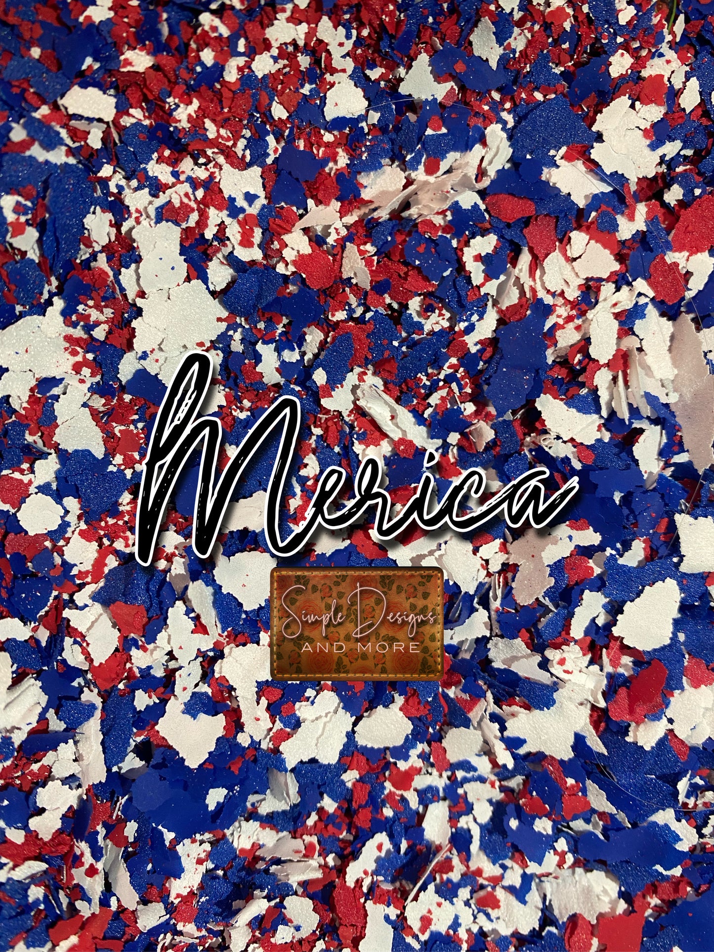 Merica Screen Print Confetti, T-shirt Sprinkles, Garment Sprinkles, Shirt Decoration