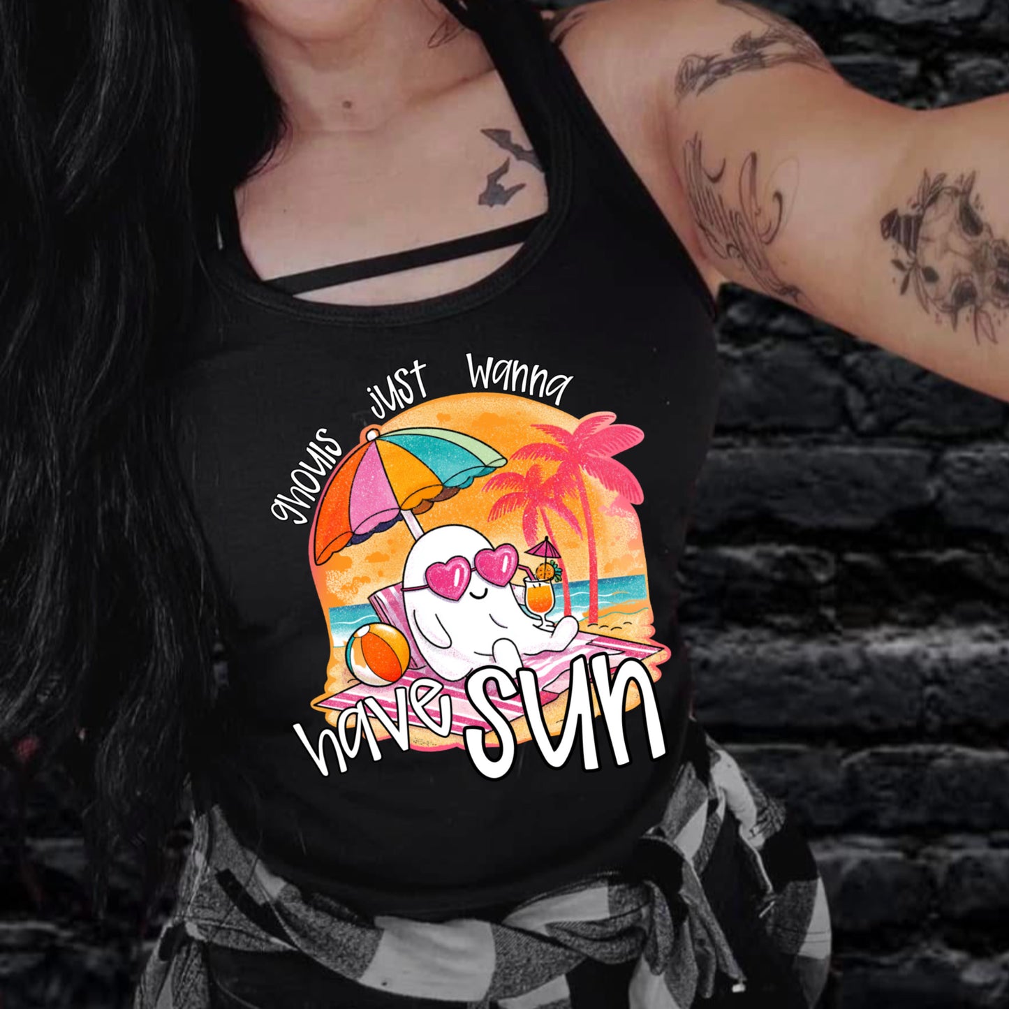 Ghouls Just Wanna Have Sun Direct to Film Heat Transfer, Sublimation Heat Transfer