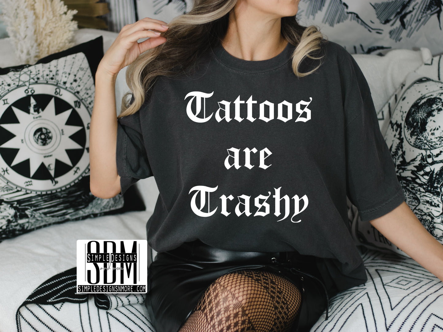 Tattoos Are Trashy Transfer Sublimation, Sublimation, DTF Direct to Film