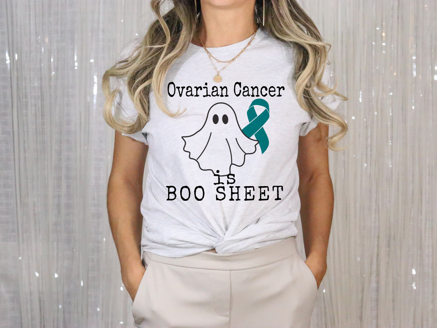 Ovarian Cancer is Boo Sheet Heat Transfers, Sublimation, DTF Direct to Film Heat Transfer
