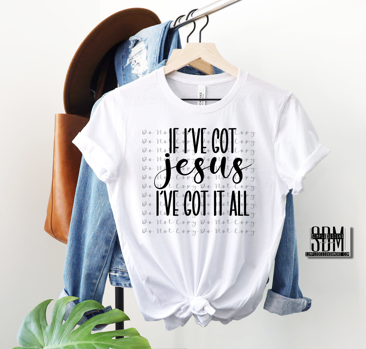 If Ive Got Jesus (Black) DTF Direct to Film Heat Transfer