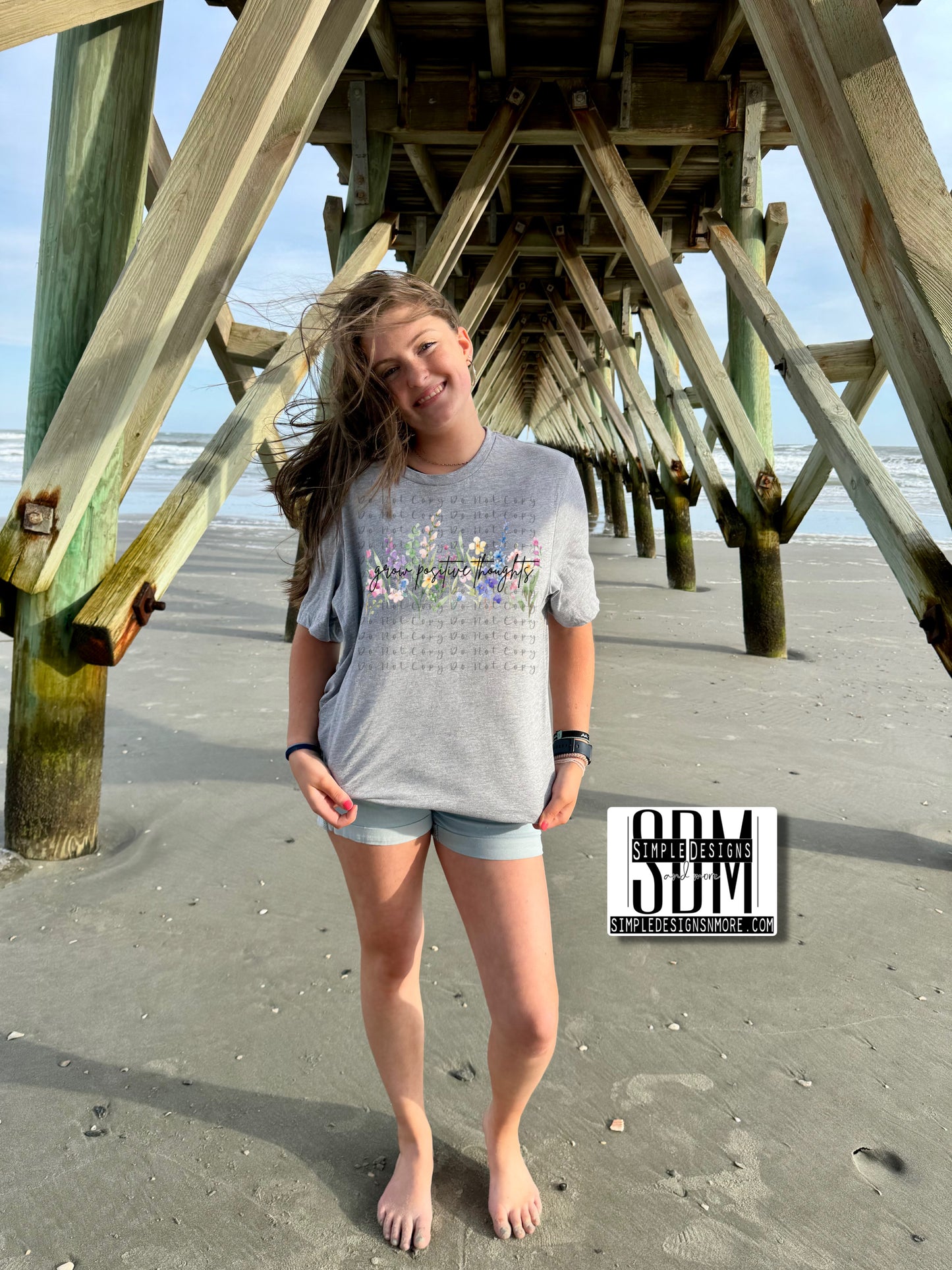 Grow Positive Thoughts Transfer DTF, Sublimation, DTF Direct to Film