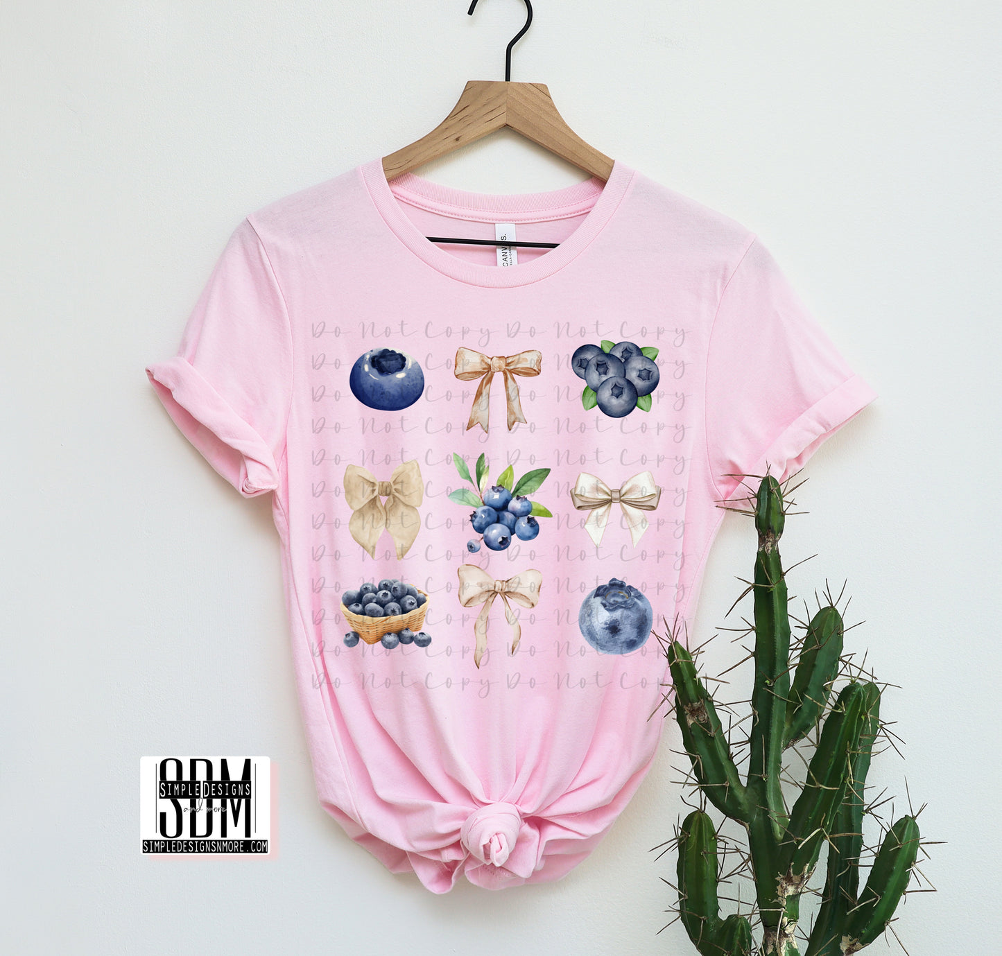 Blueberries and Bows Fruit Collage Heat Transfers, Sublimation, DTF Direct to Film Heat Transfer
