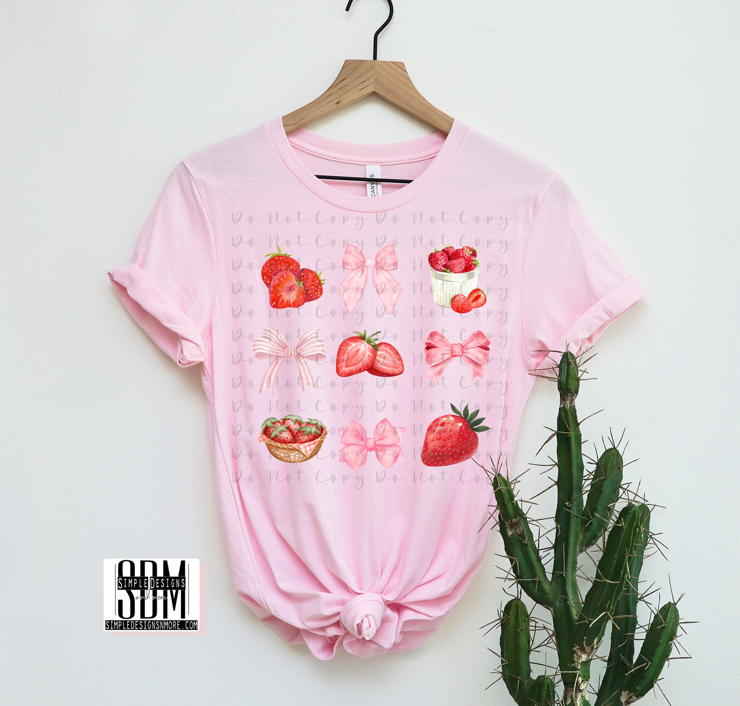 Strawberries and Bows Fruit Collage Heat Transfers, Sublimation, DTF Direct to Film Heat Transfer
