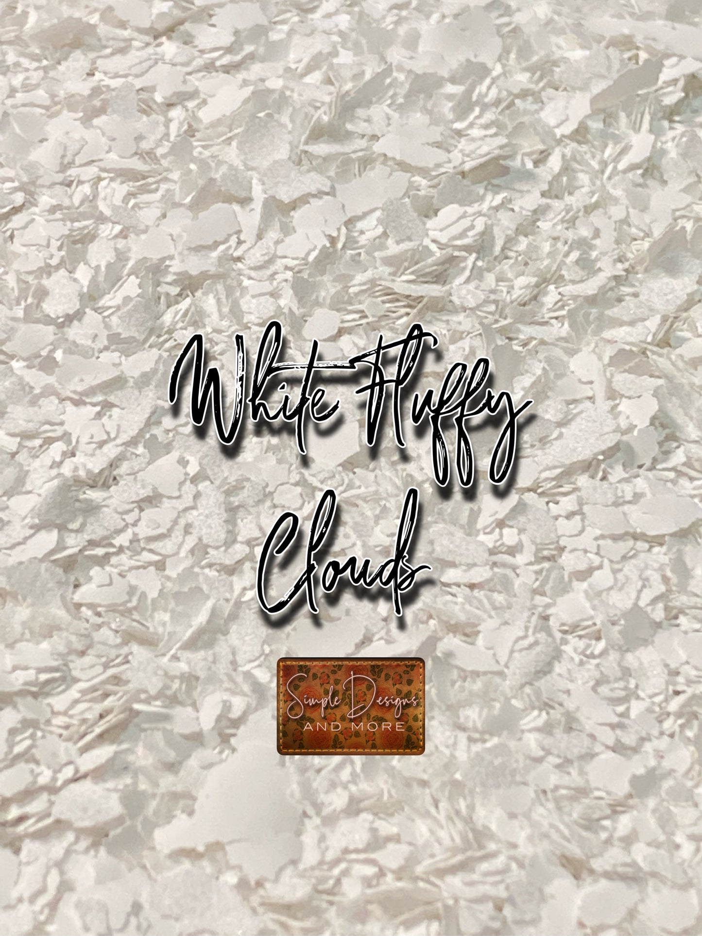 White Fluffy Clouds Screen Print Confetti, T-shirt Sprinkles, Garment Sprinkles, Shirt Decoration
