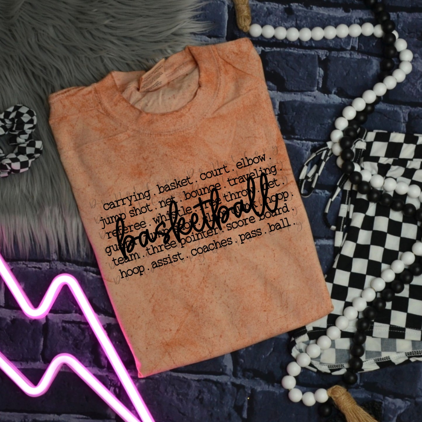 Basketball Typography Heat Transfer DTF, Sublimation, DTF Direct to Film