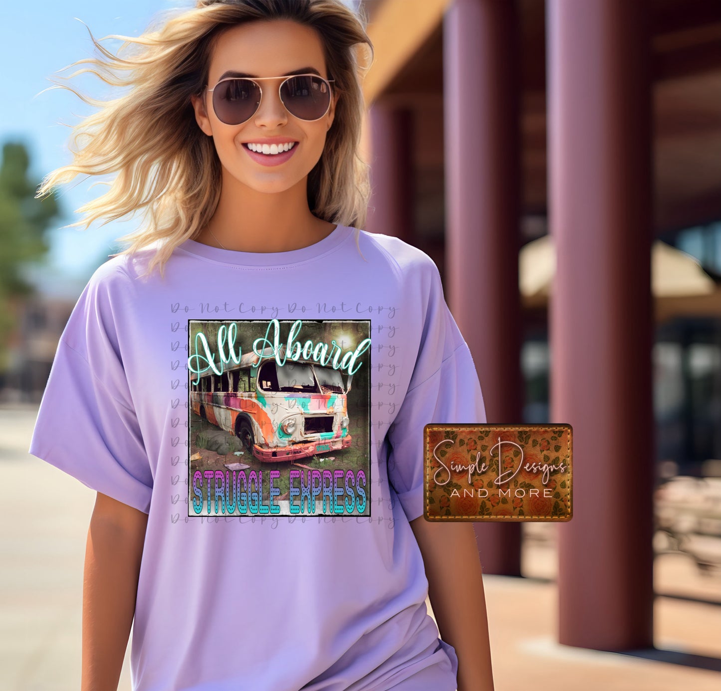 All Aboard Struggle Express Heat Transfer Sublimation, Sublimation, DTF Direct to Film