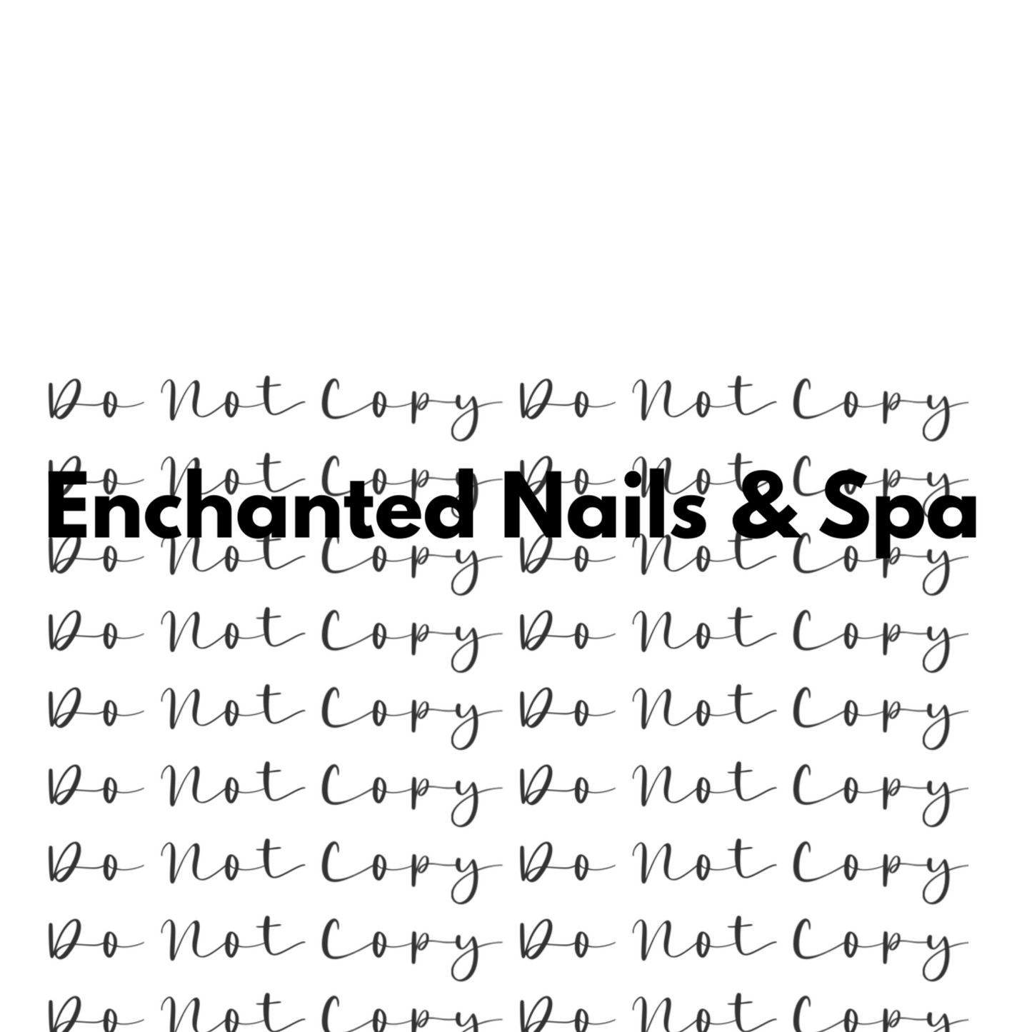 Black Enchanted Nails Custom DTF Heat Transfer,Sublimation, DTF Direct to Film