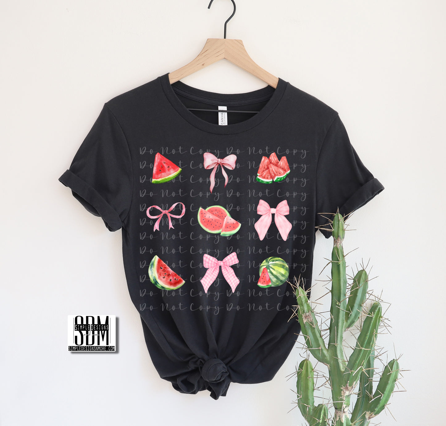 Watermelon and Bows Fruit Collage Heat Transfers, Sublimation, DTF Direct to Film Heat Transfer