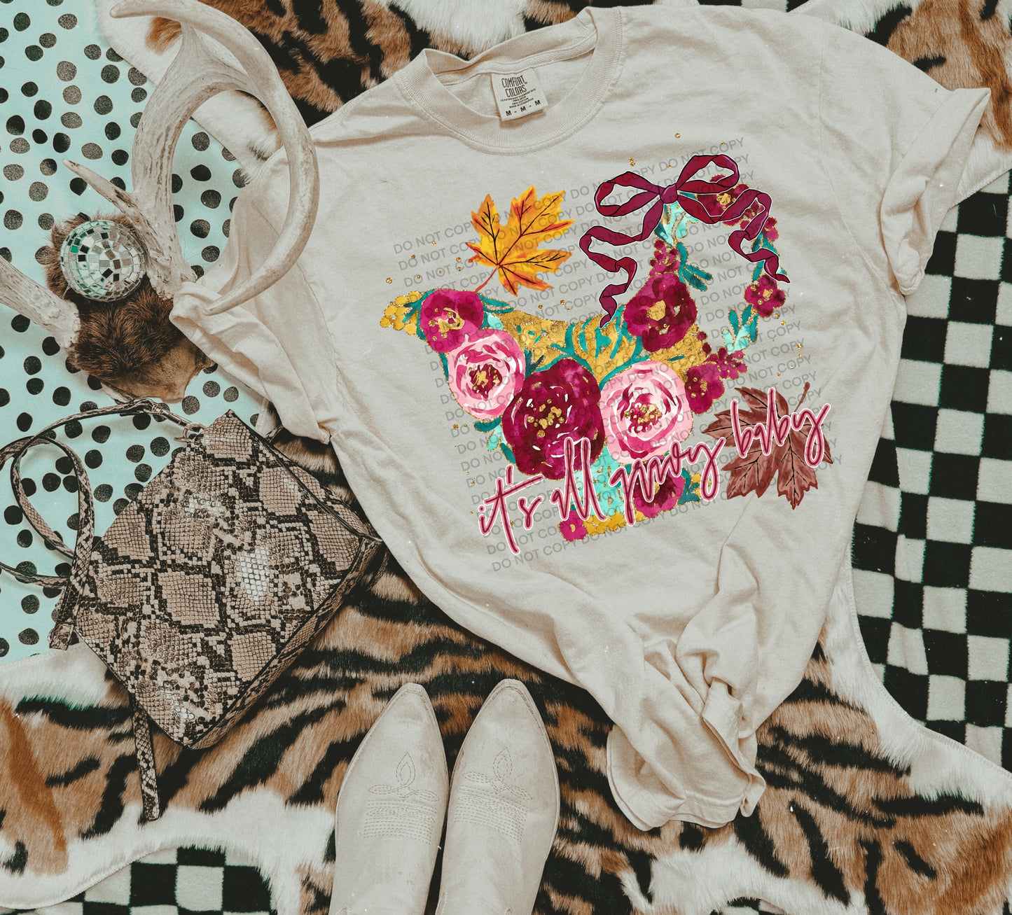 It’s All Gravy Floral Heat Transfer Sublimation, Sublimation, DTF Direct to Film