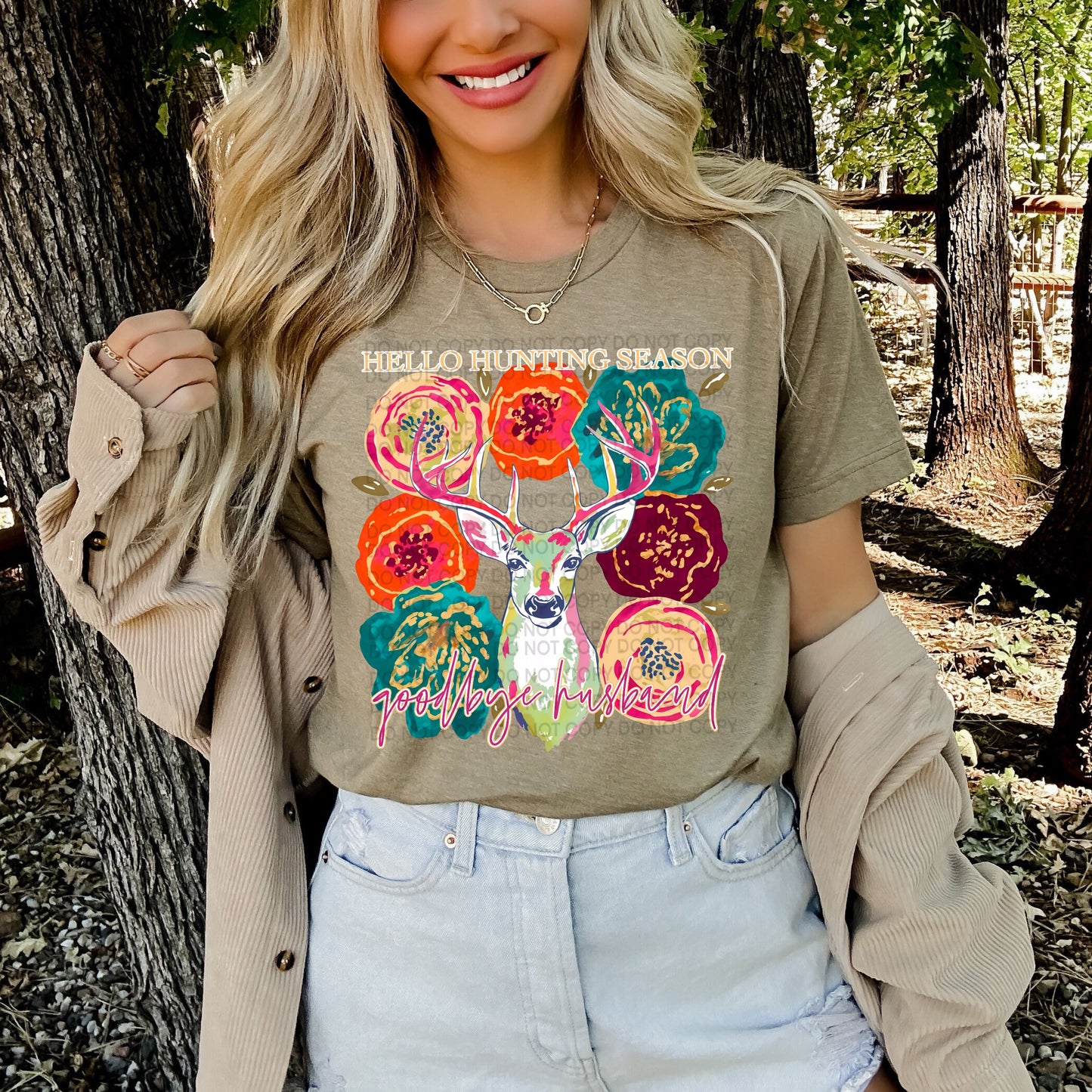 Hello Hunting Season Goodbye Husband Heat Transfer Sublimation, Sublimation, DTF Direct to Film