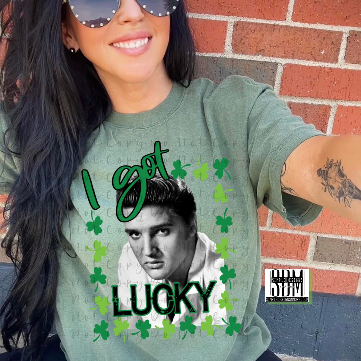 I Got Lucky (Elvis) Heat Transfer Sublimation, Sublimation, DTF Direct to Film