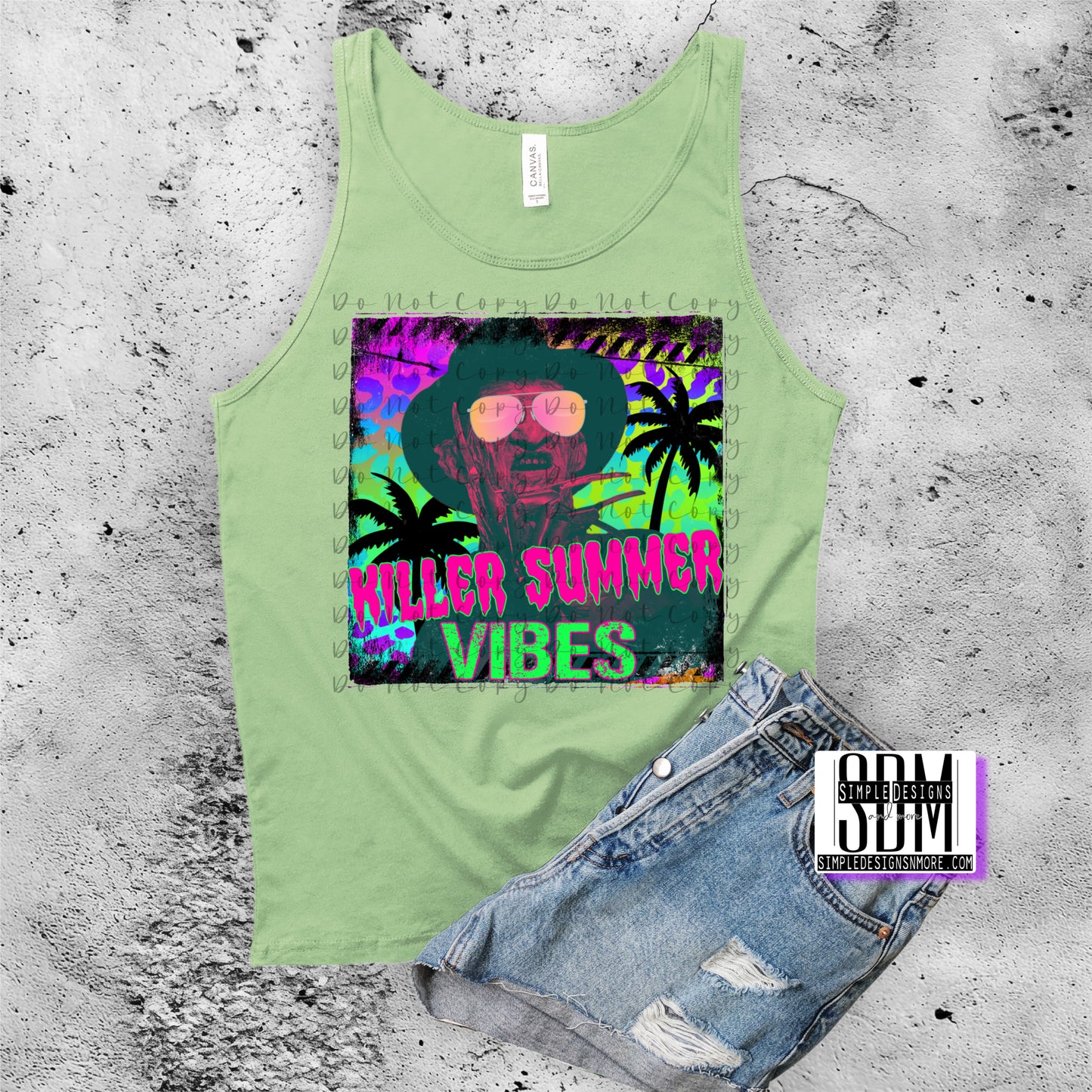 Killer Summer Vibes Heat Transfers, Sublimation, DTF Direct to Film Heat Transfer