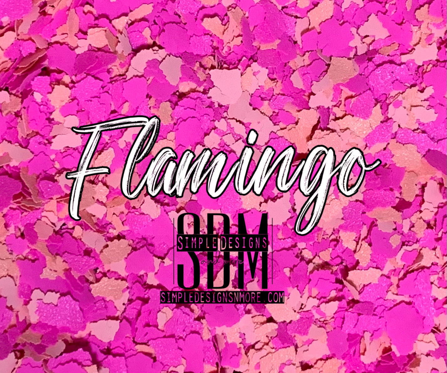 Flamingo Screen Print Confetti, T-shirt Sprinkles, Garment Sprinkles, Shirt Decoration