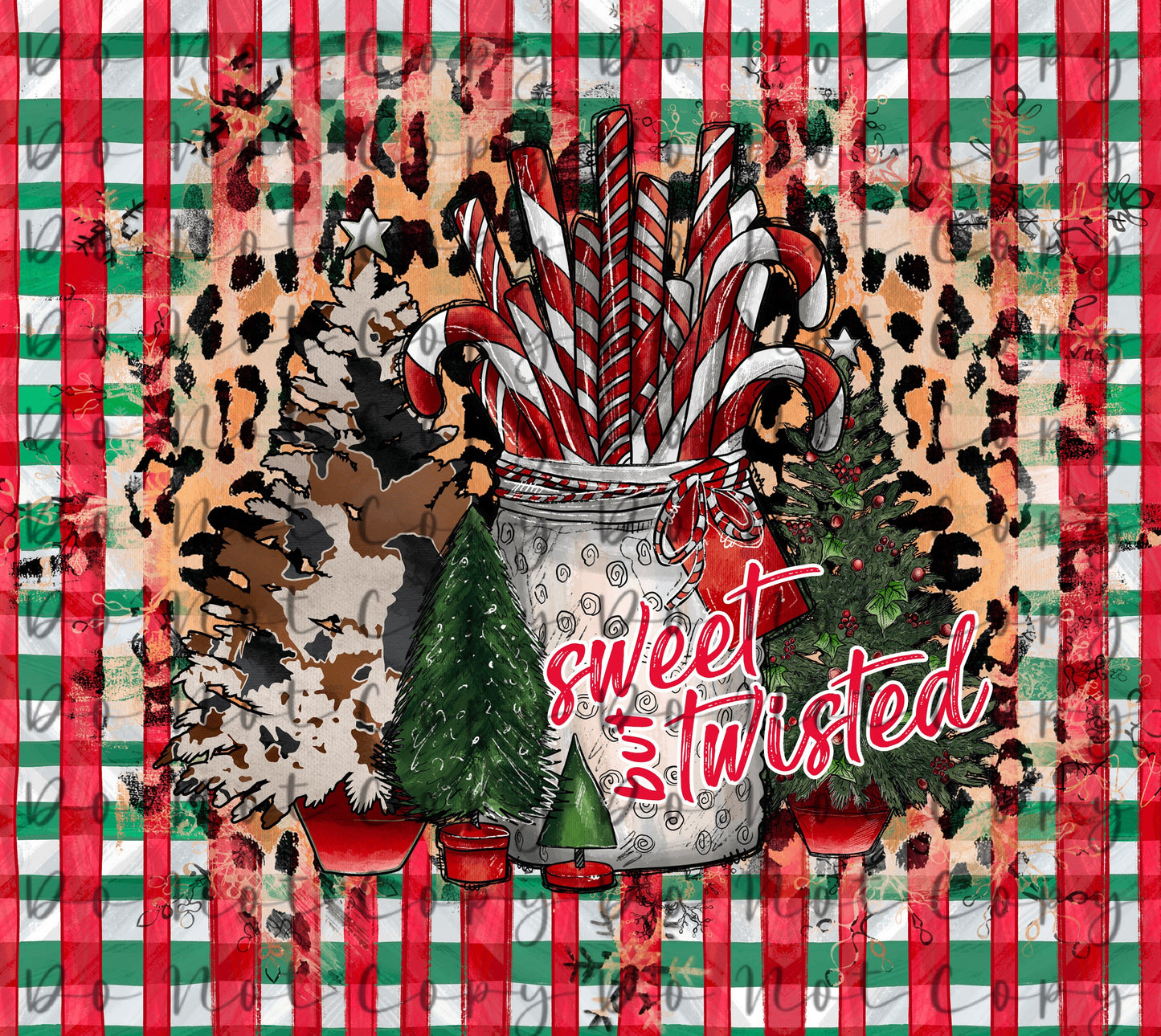 Sweet but Twisted 20oz Straight Tumbler Sublimation Print