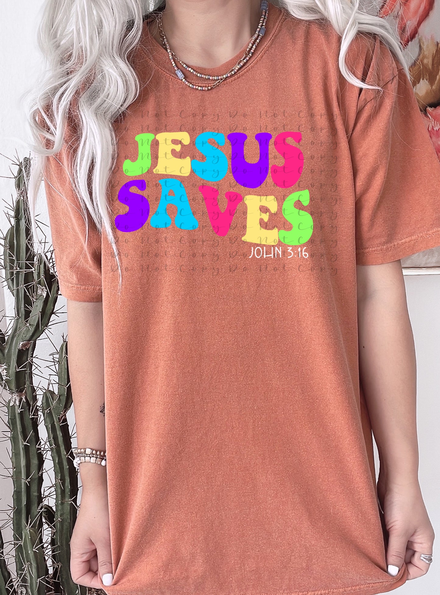 Jesus Saves DTF Direct to Film Heat Transfer