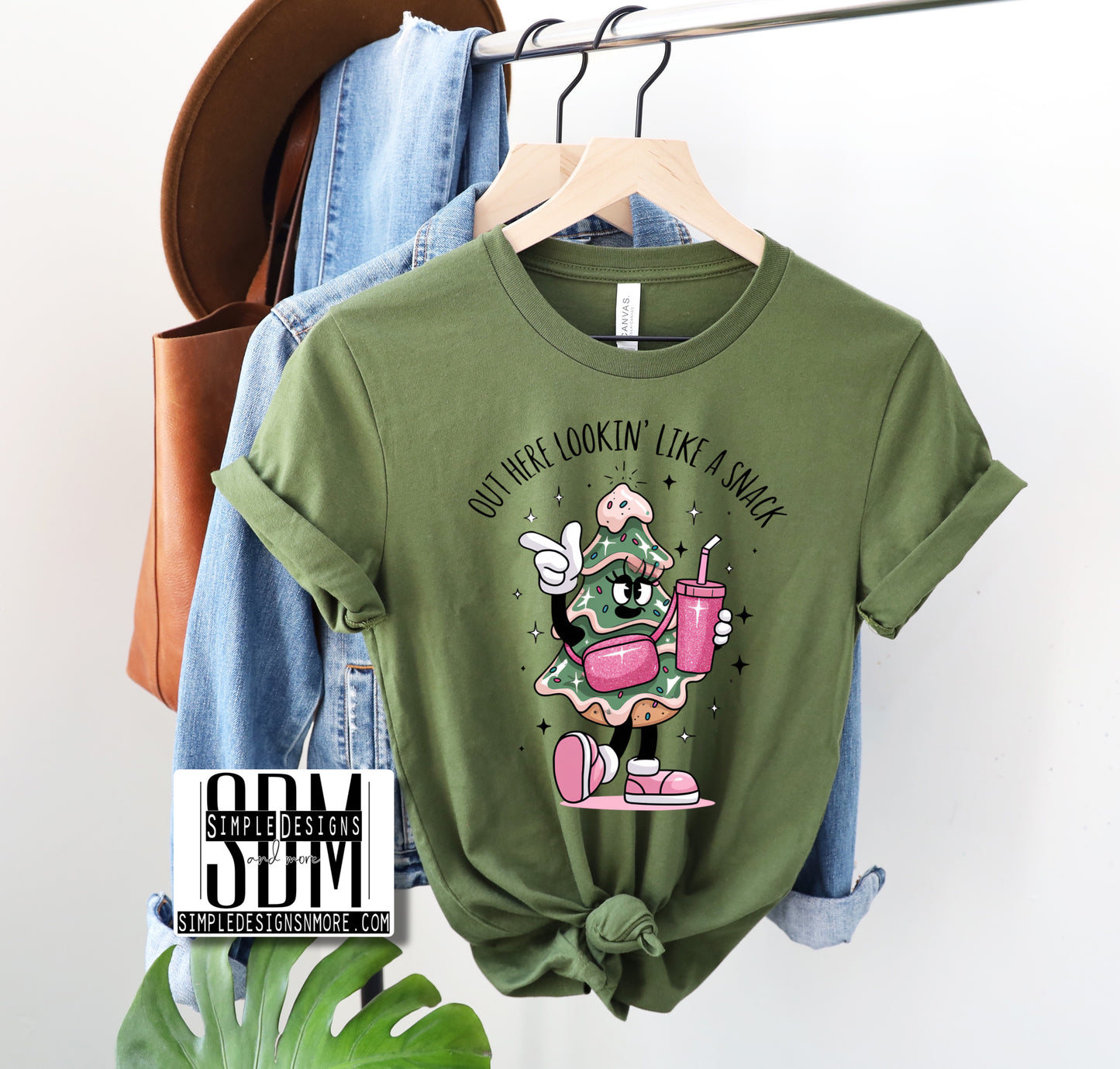 Out Here Lookin' Like a Snack Tree Heat Transfer Sublimation, Sublimation, DTF Direct to Film
