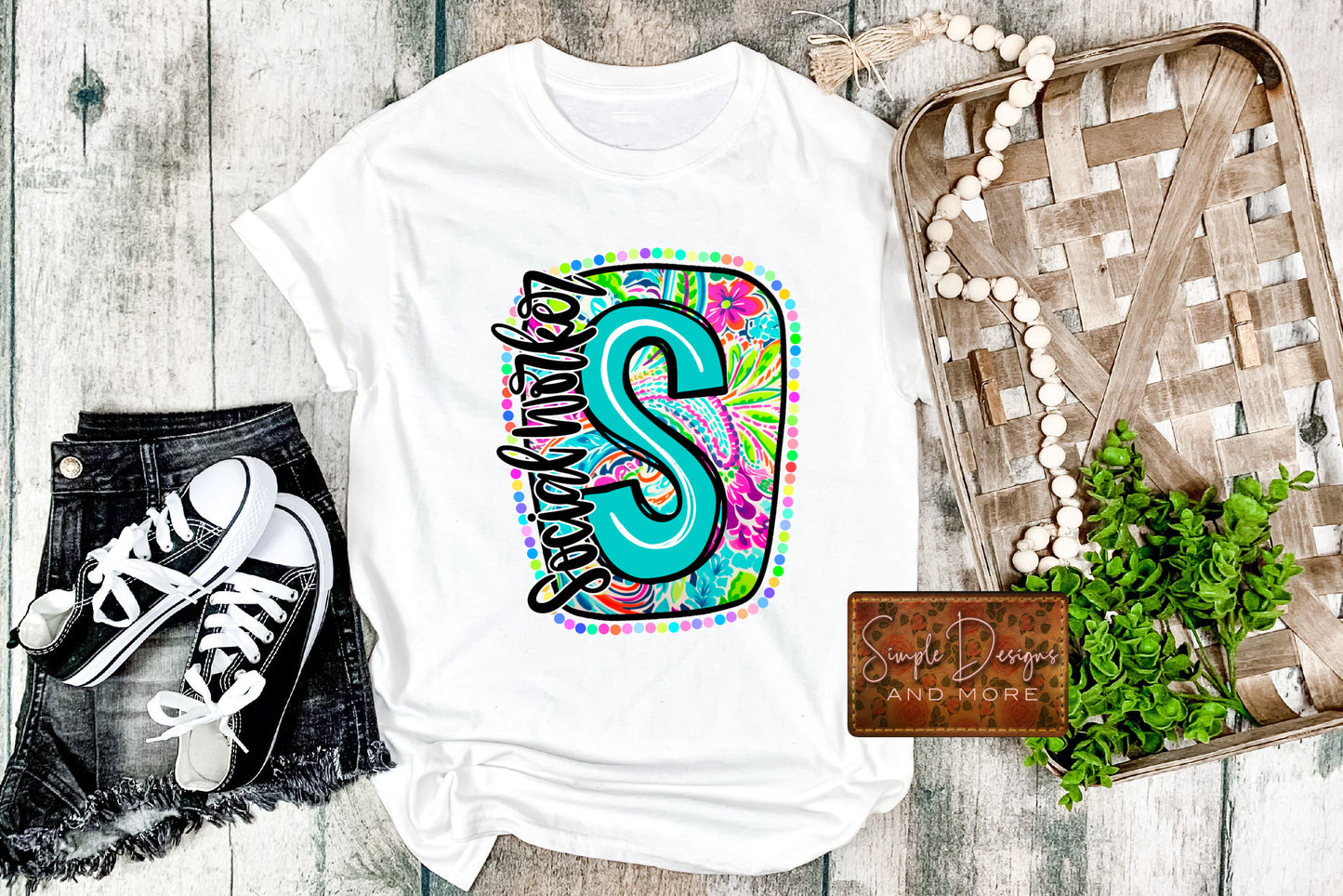 Social Worker Custom Heat Transfer Sublimation, Sublimation, DTF Direct to Film
