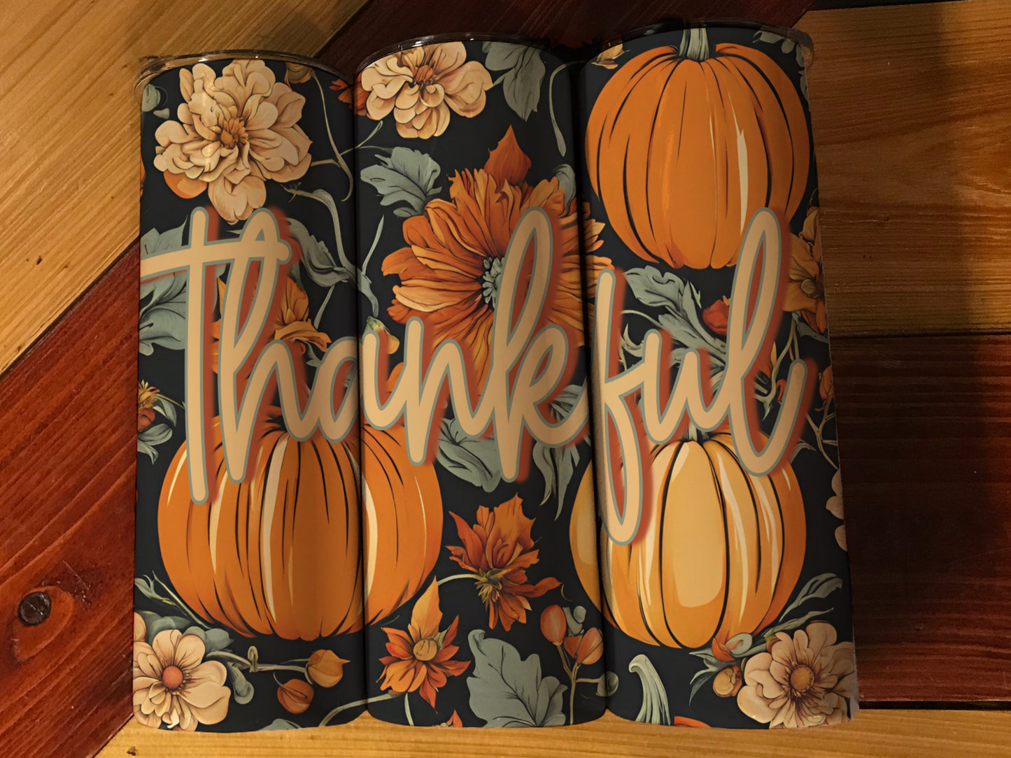 Thankful 20oz Straight Tumbler Sublimation Print