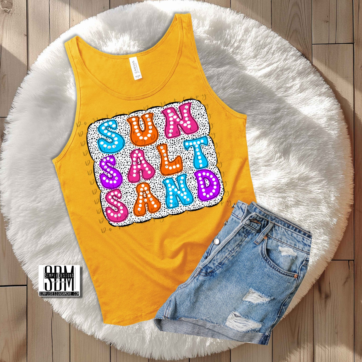 Sun Salt Sand Heat Transfers, Sublimation, DTF Direct to Film Heat Transfer