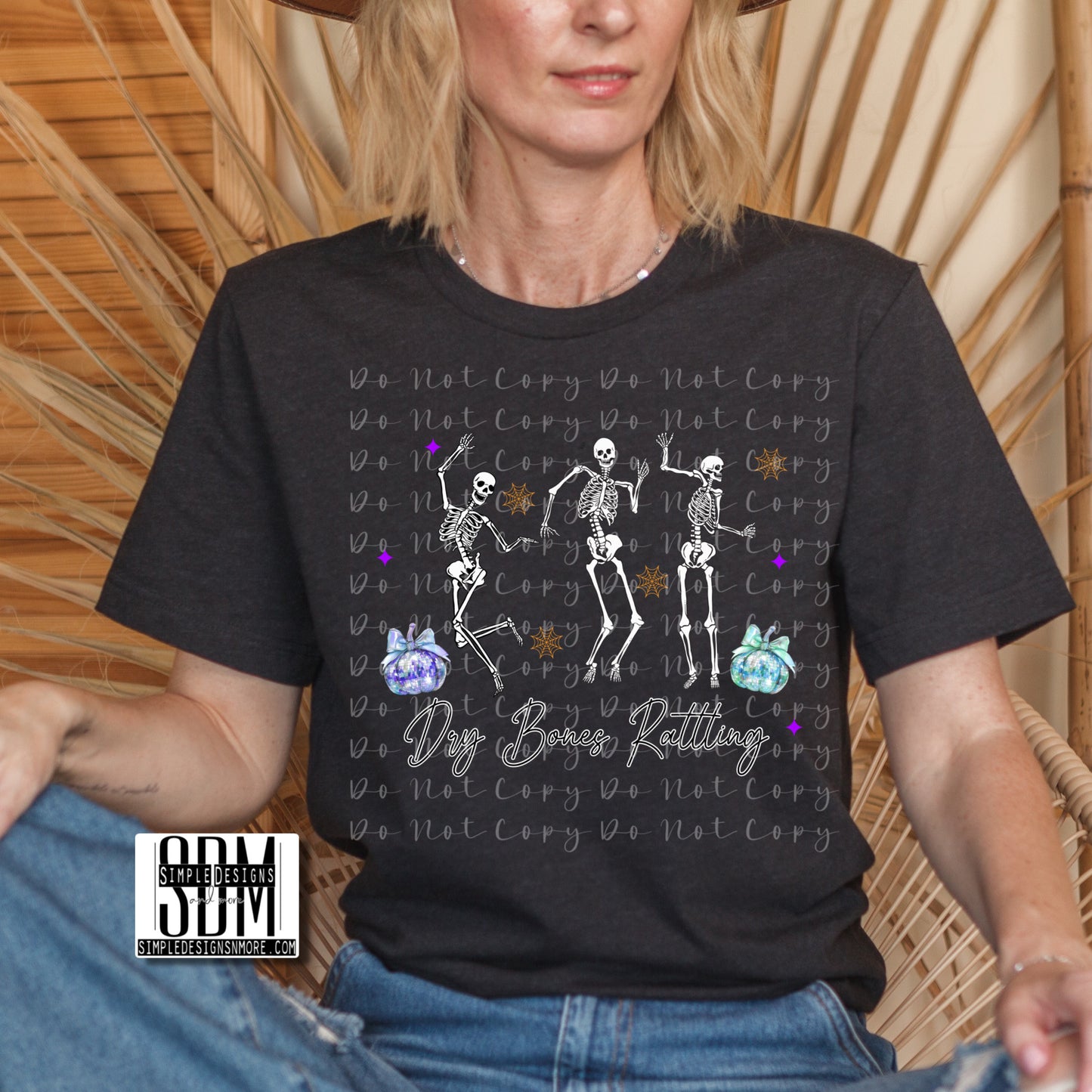 Dry Bones Rattlin' DTF Direct to Film Heat Transfer