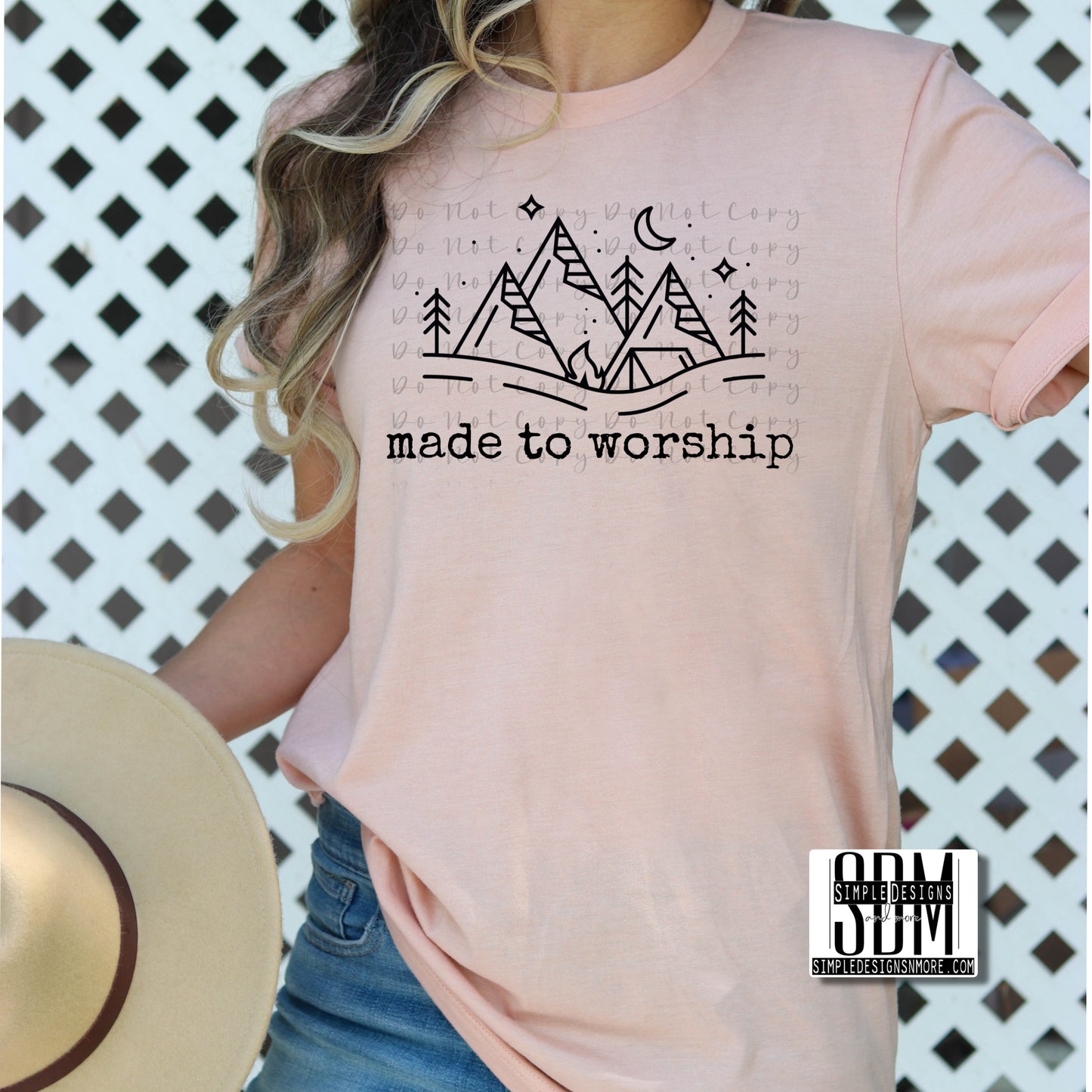Made to Worship Mountains Heat Transfer Sublimation, Sublimation, DTF Direct to Film