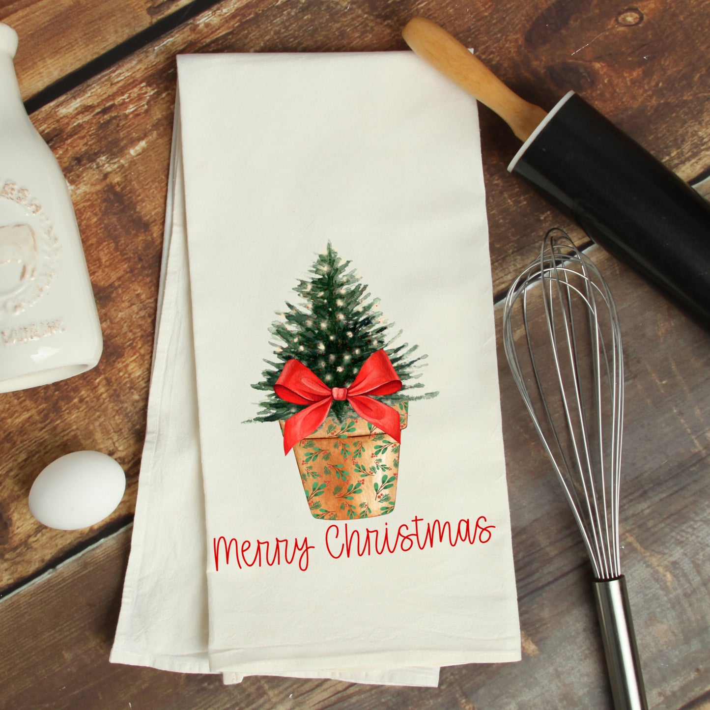 Merry Christmas Tree Planter Custom Heat Transfer Sublimation, Sublimation, DTF Direct to Film