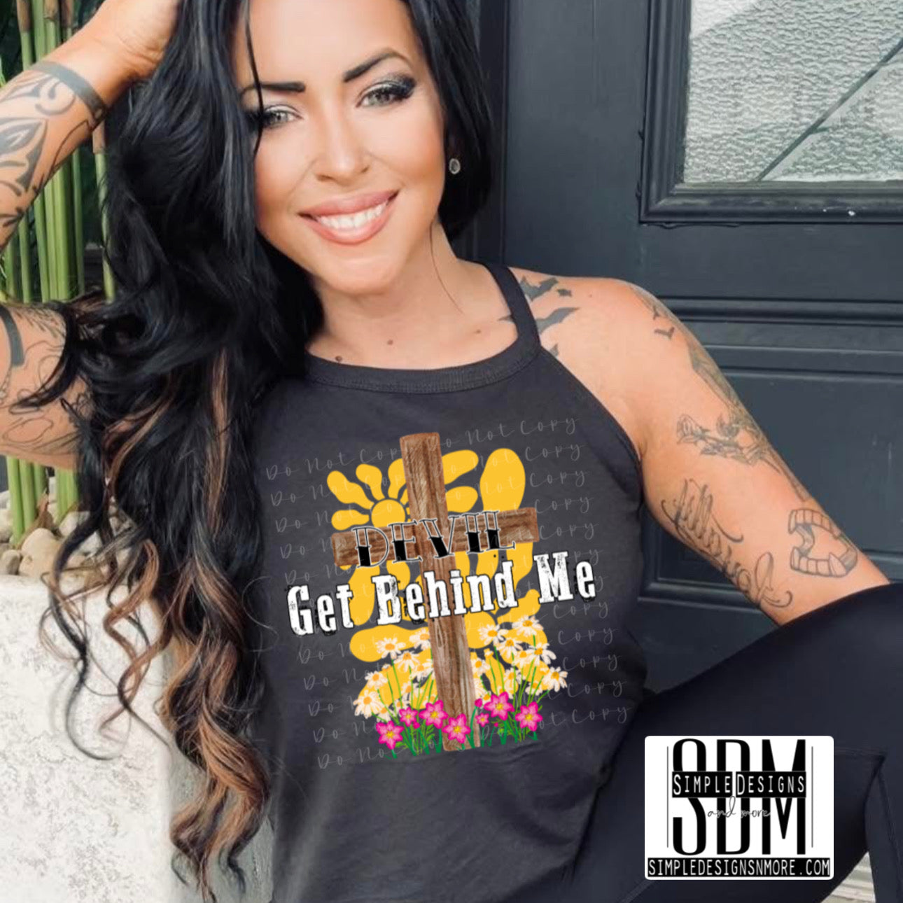 Devil Get Behind Me Heat Transfer Sublimation, Sublimation, DTF Direct to Film