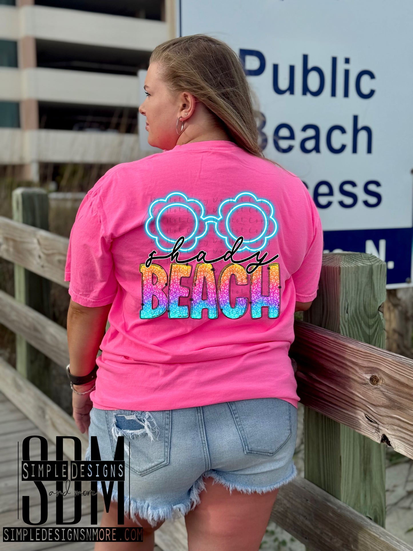 Glasses Shady Beach Heat Transfers, Sublimation, DTF Direct to Film Heat Transfer