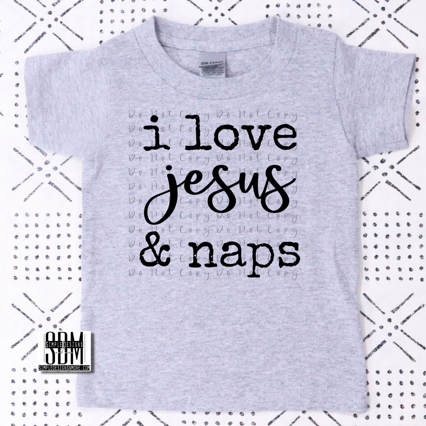 I love Jesus and Naps Heat Transfer Sublimation, Sublimation, DTF Direct to Film