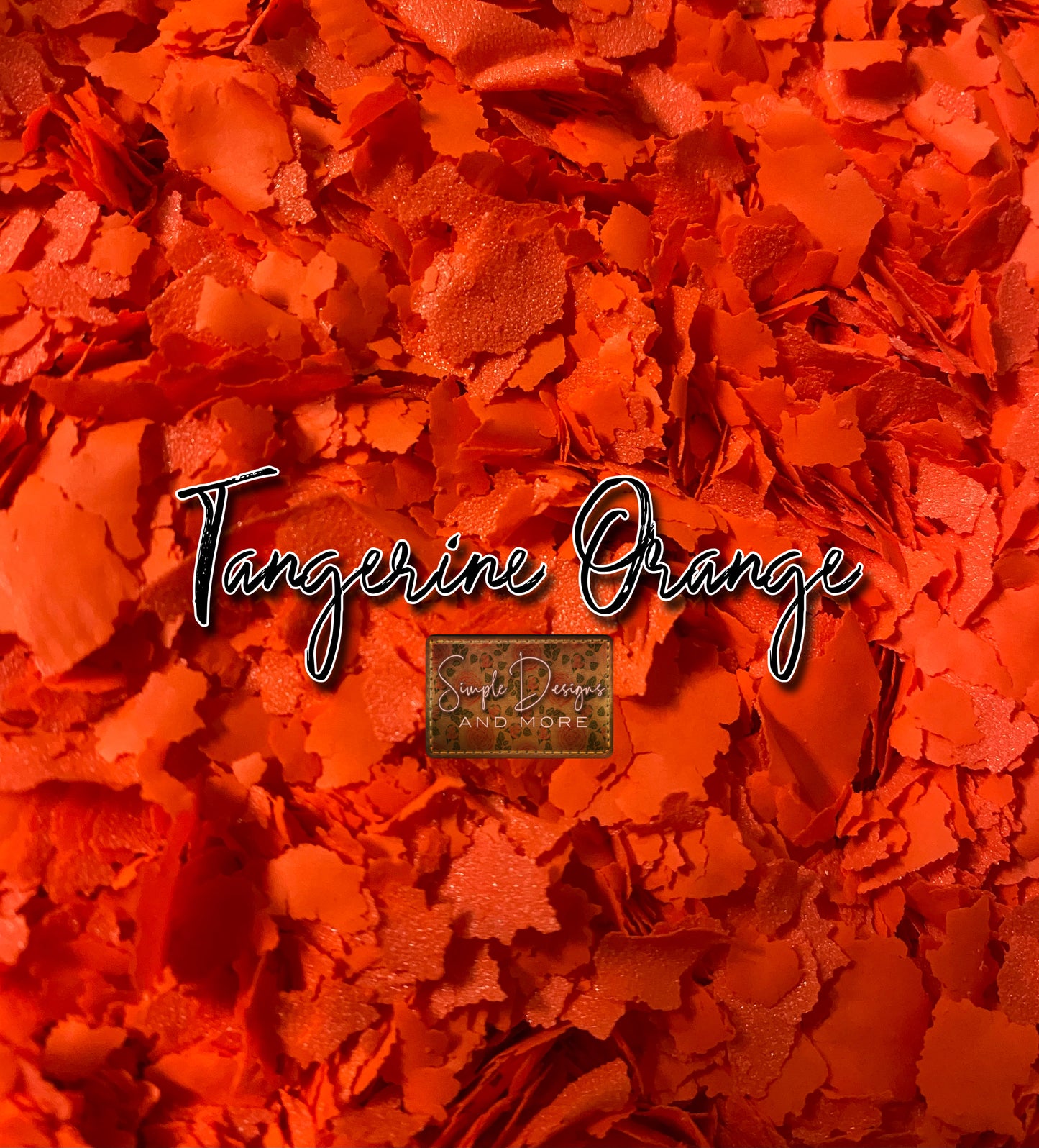 Tangerine Screen Print Confetti, T-shirt Sprinkles, Garment Sprinkles, Shirt Decoration