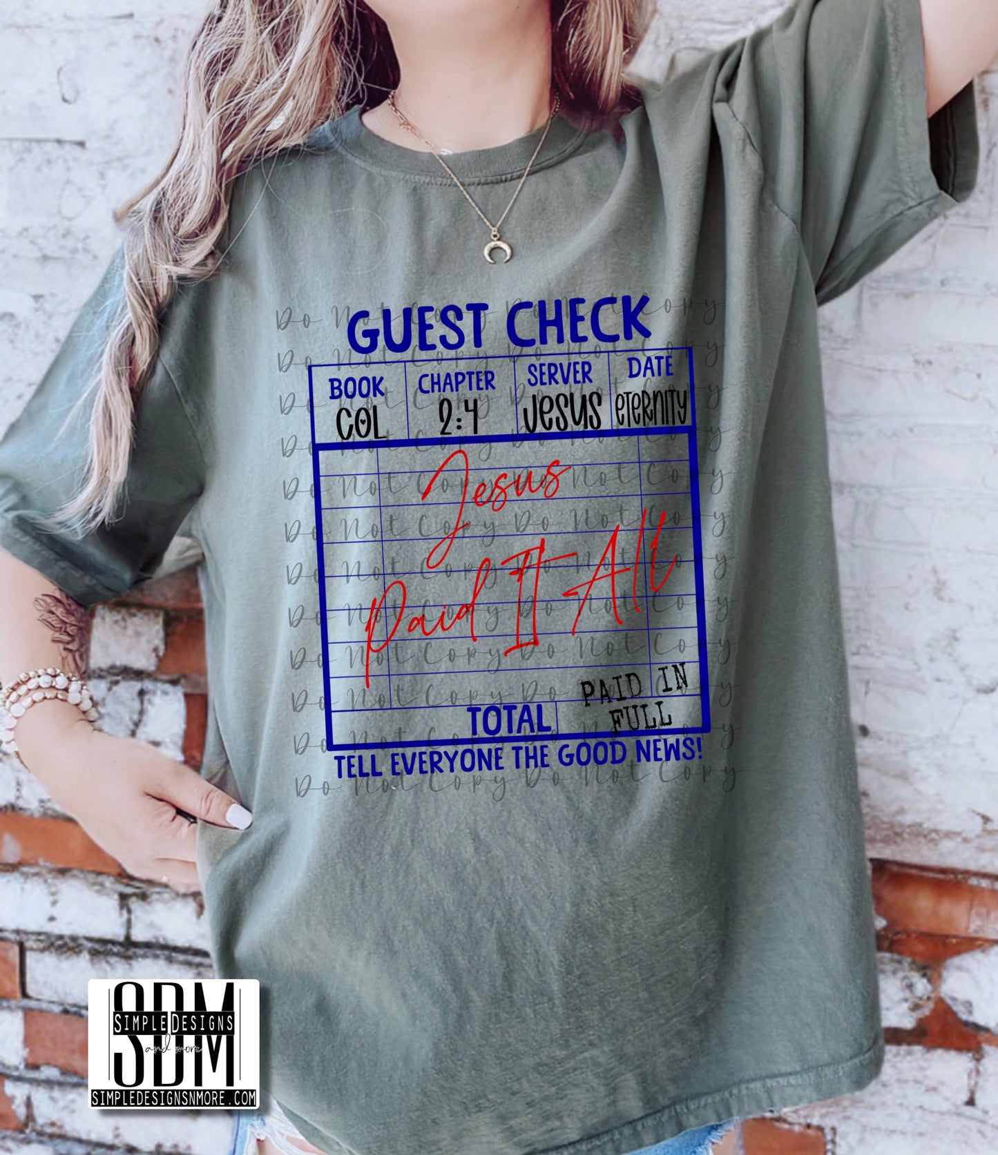 Jesus Paid it All Comfort Color T-shirt, Bella Canvas Tees