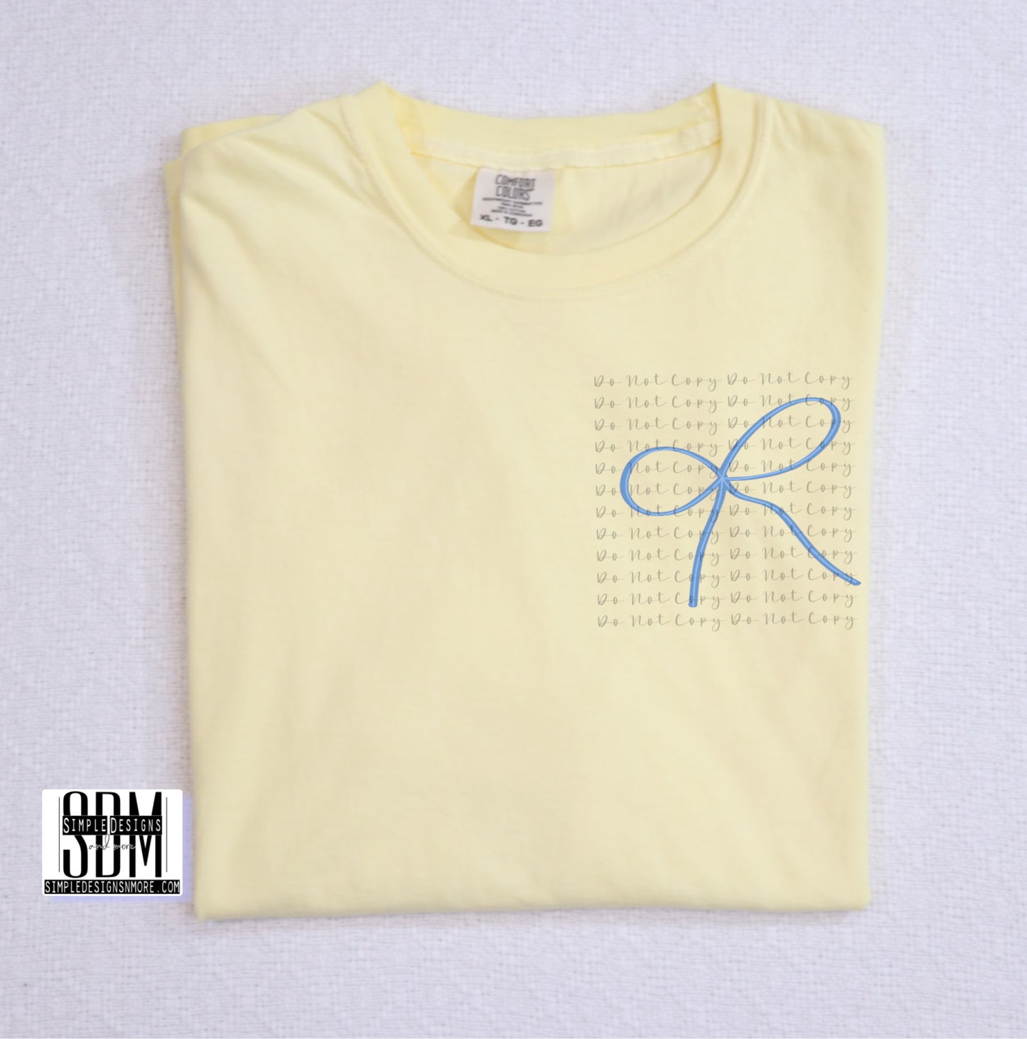 Blue Bow Heat Transfer Sublimation, Sublimation, DTF Direct to Film