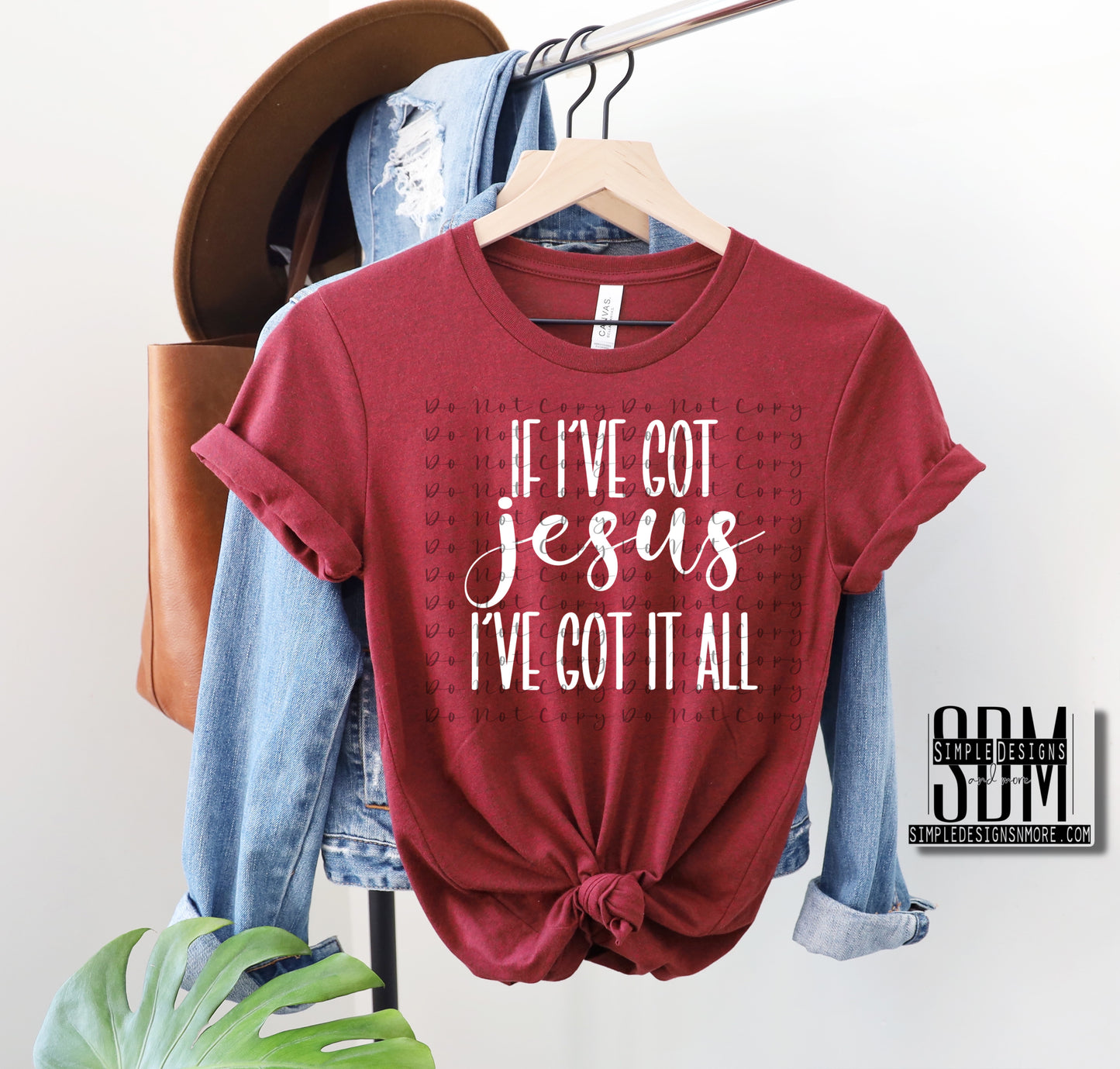 If Ive Got Jesus (White) DTF Direct to Film Heat Transfer