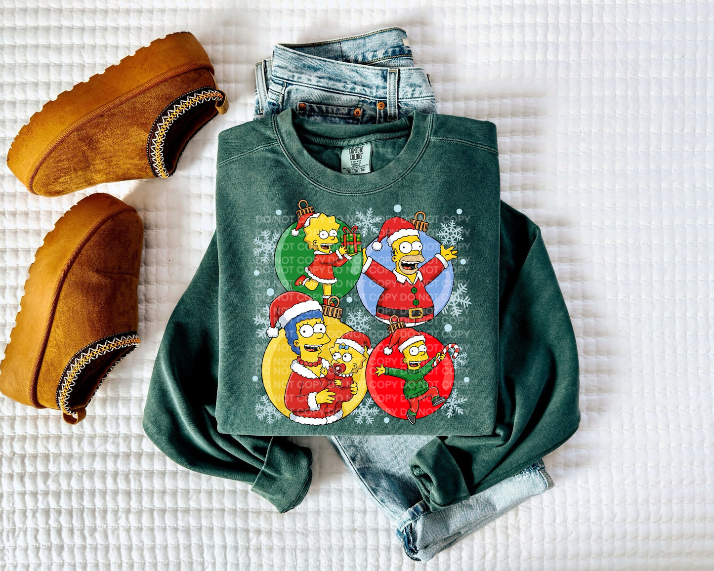 Christmas Ornaments (Simpsons) Heat Transfer Sublimation, Sublimation, DTF Direct to Film