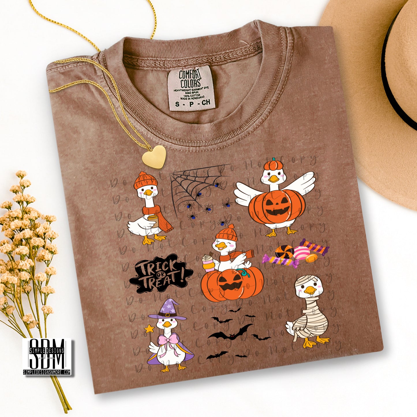 Halloween Goose Comfort Color T-shirt, Bella Canvas Tees