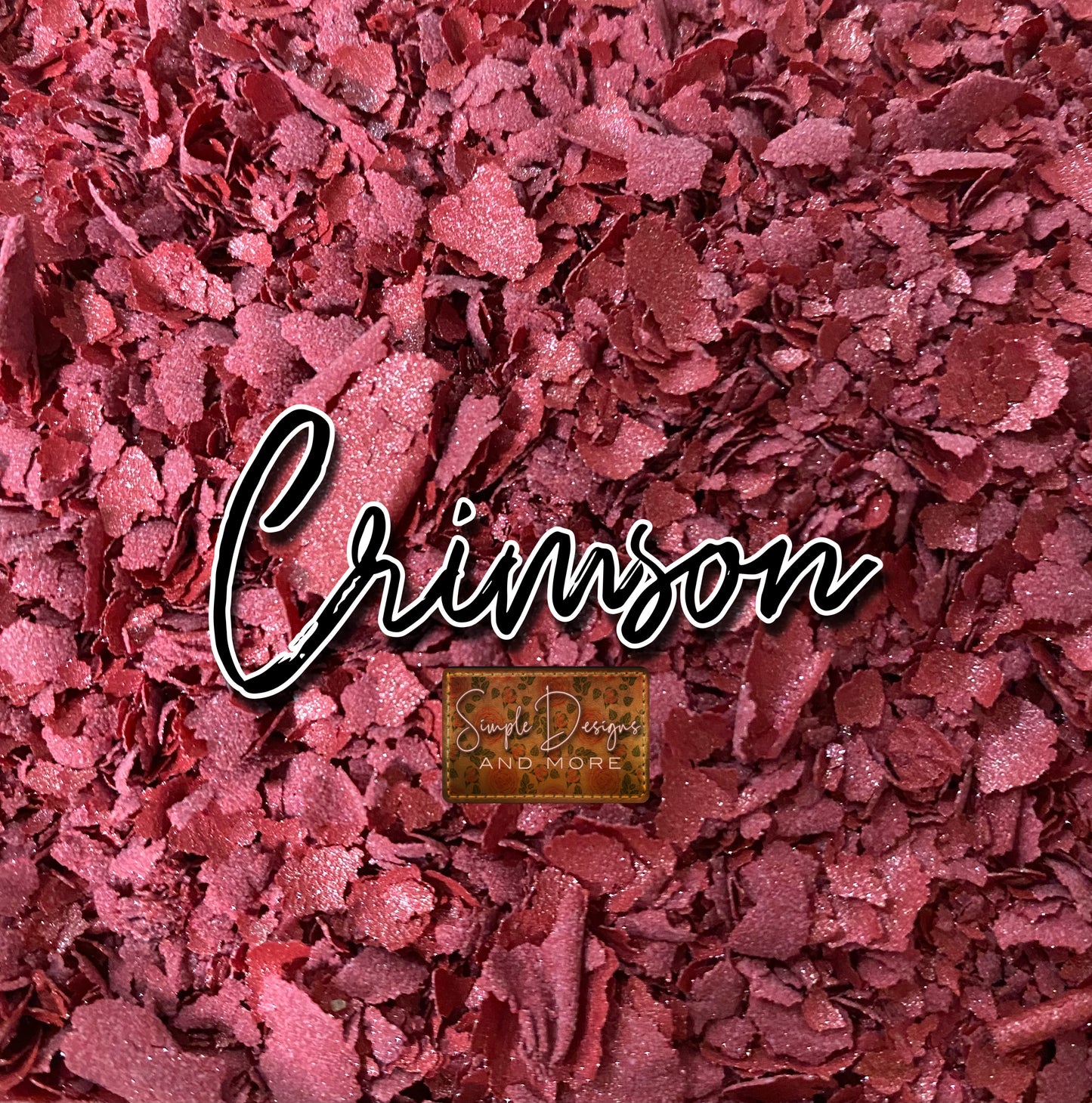 Crimson Screen Print Confetti, T-shirt Sprinkles, Garment Sprinkles, Shirt Decoration