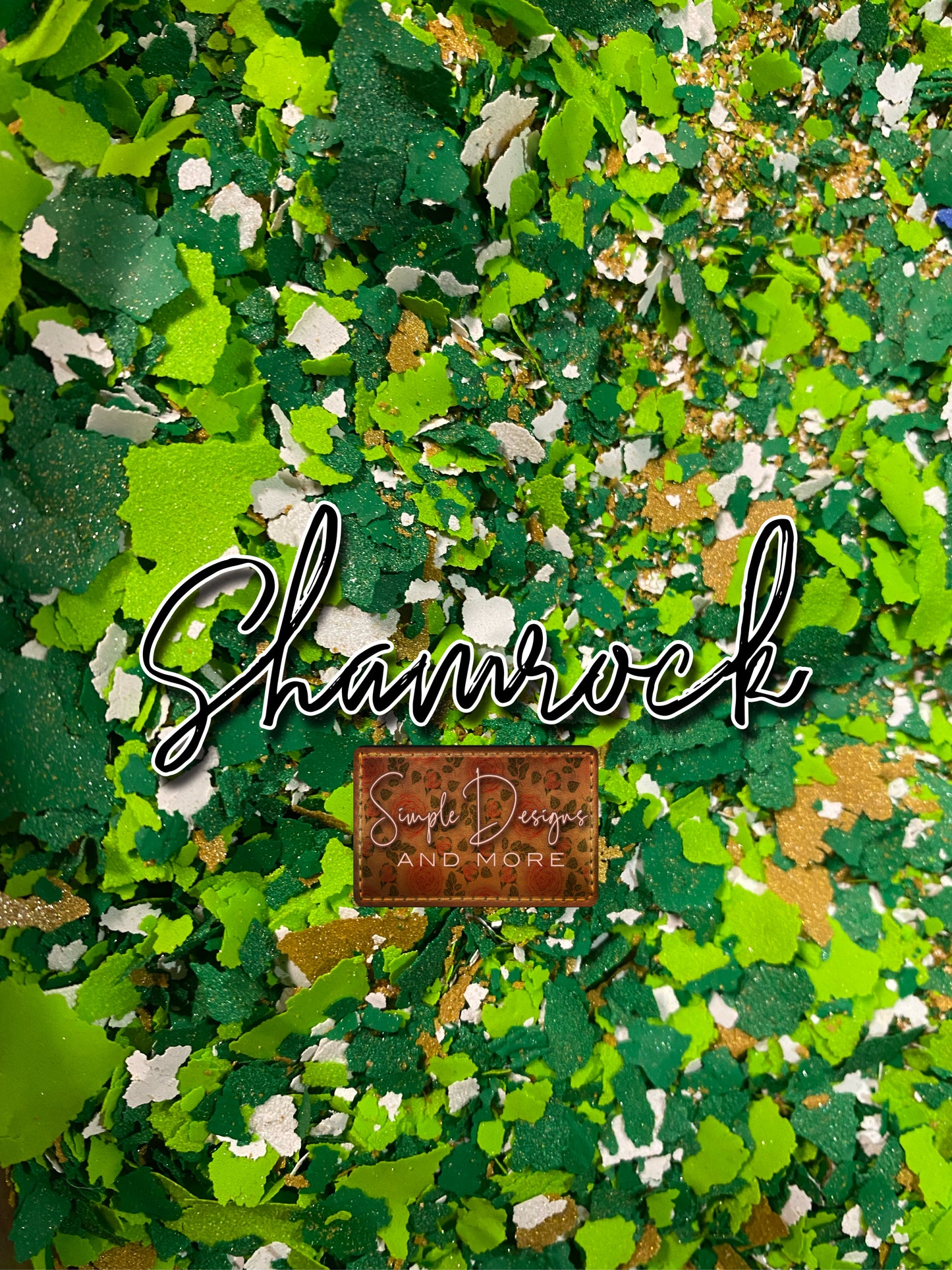 Shamrock Screen Print Confetti, T-shirt Sprinkles, Garment Sprinkles, Shirt Decoration