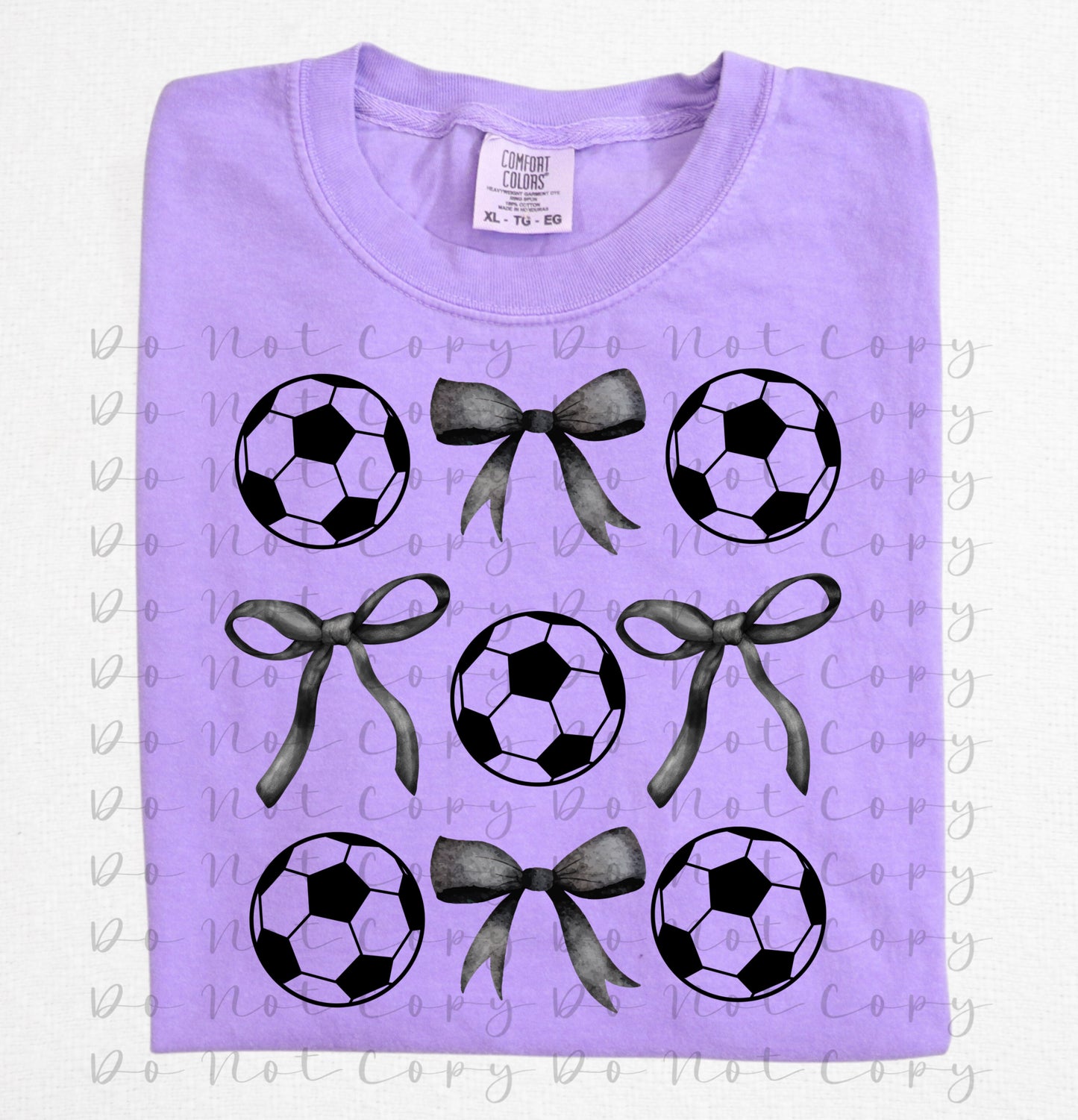 Soccer and Bows Transfer Sublimation, Sublimation, DTF Direct to Film