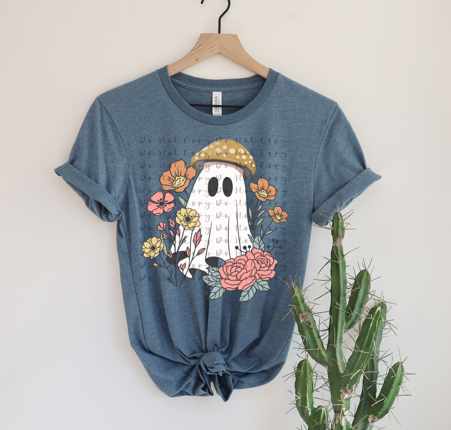 Mushroom Ghost Direct to Film Heat Transfer, Sublimation Heat Transfer