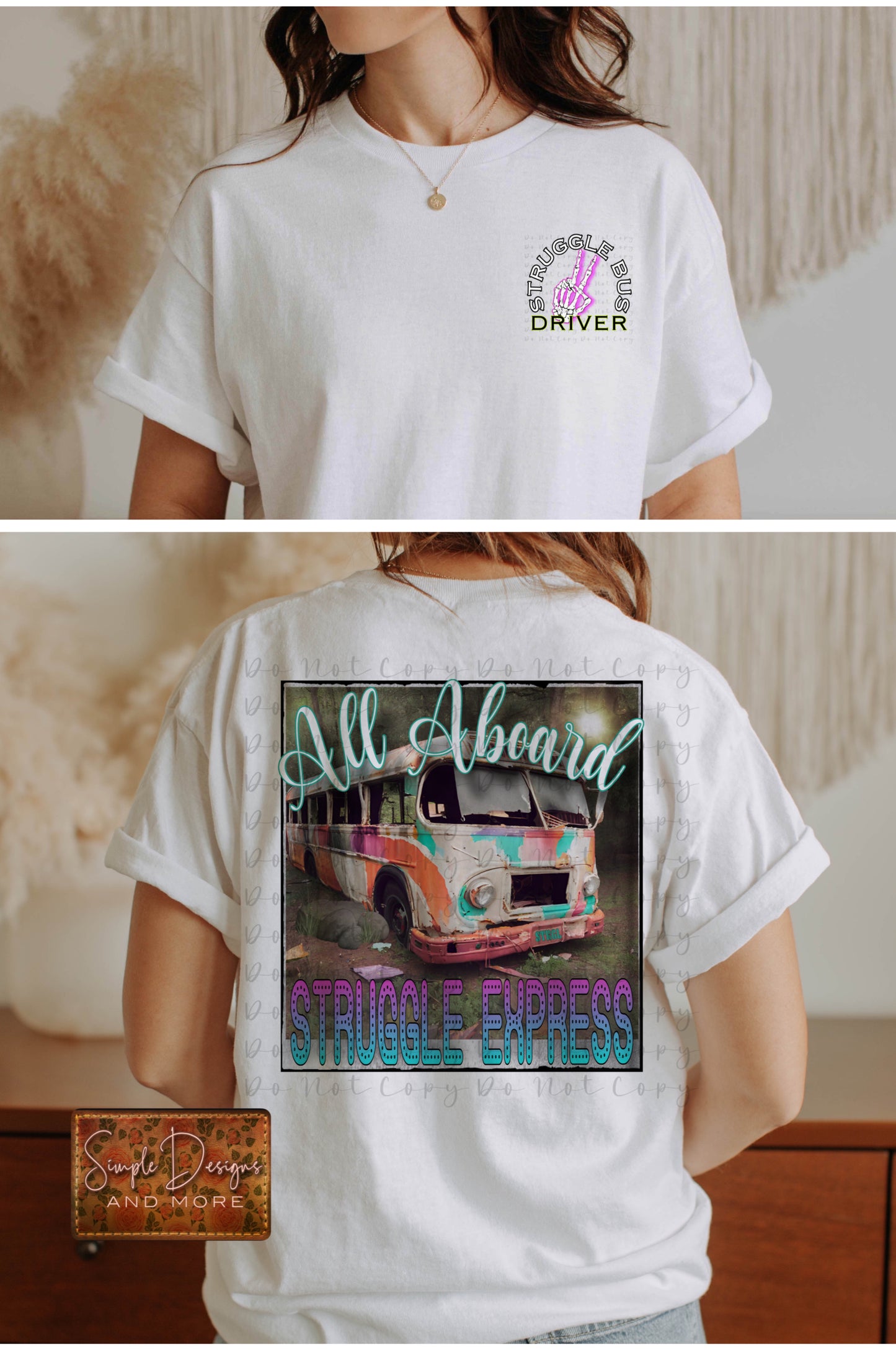 All Aboard Struggle Express Heat Transfer Sublimation, Sublimation, DTF Direct to Film