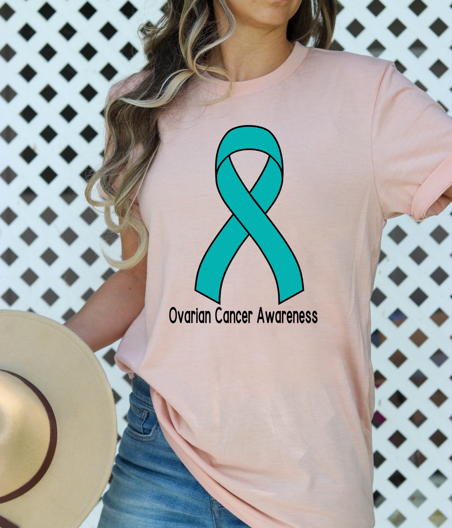 Ovarian Cancer Awareness Heat Transfers, Sublimation, DTF Direct to Film Heat Transfer