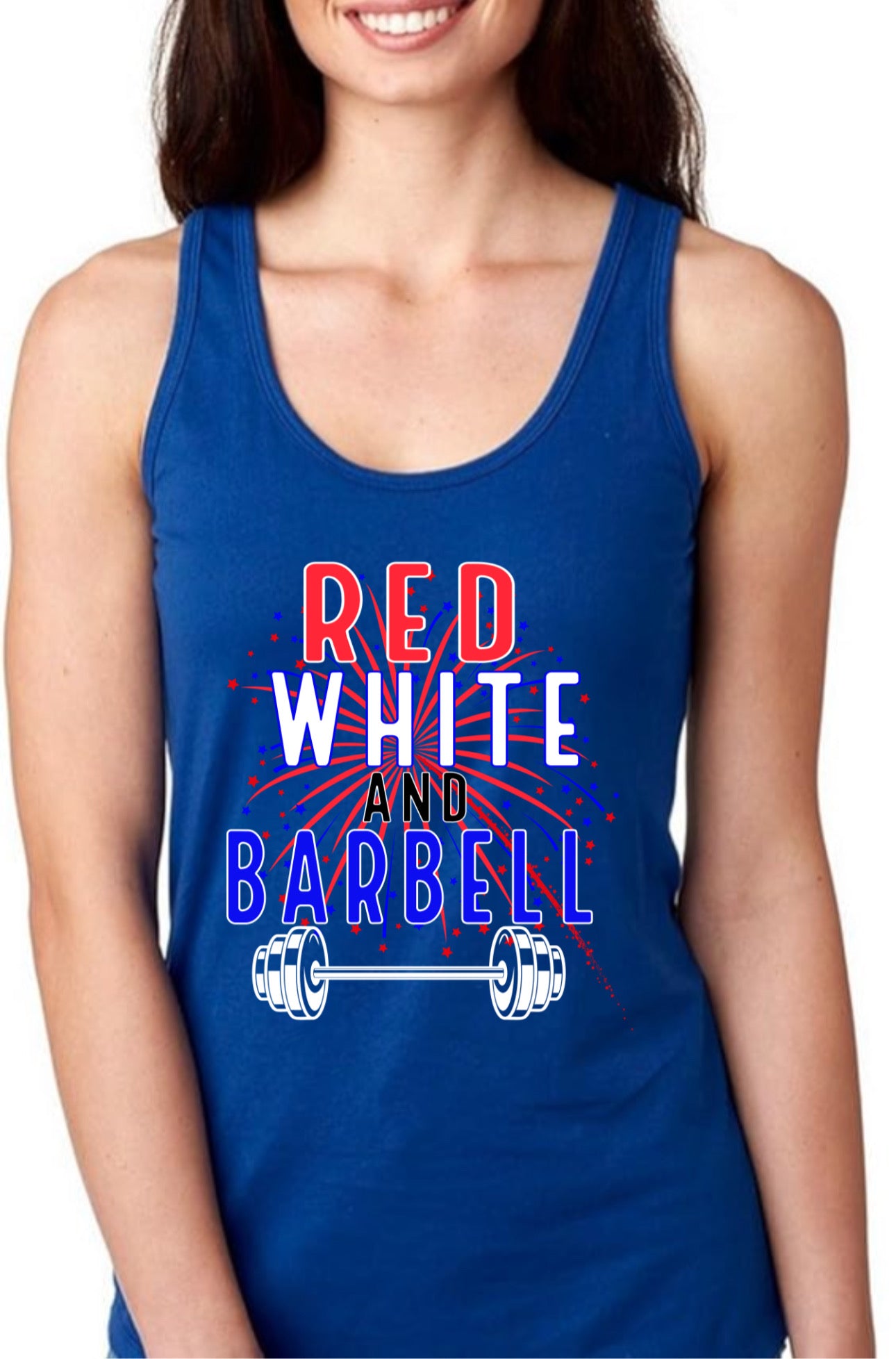 Red White and Barbells Heat Transfer DTF, Sublimation, DTF Direct to Film