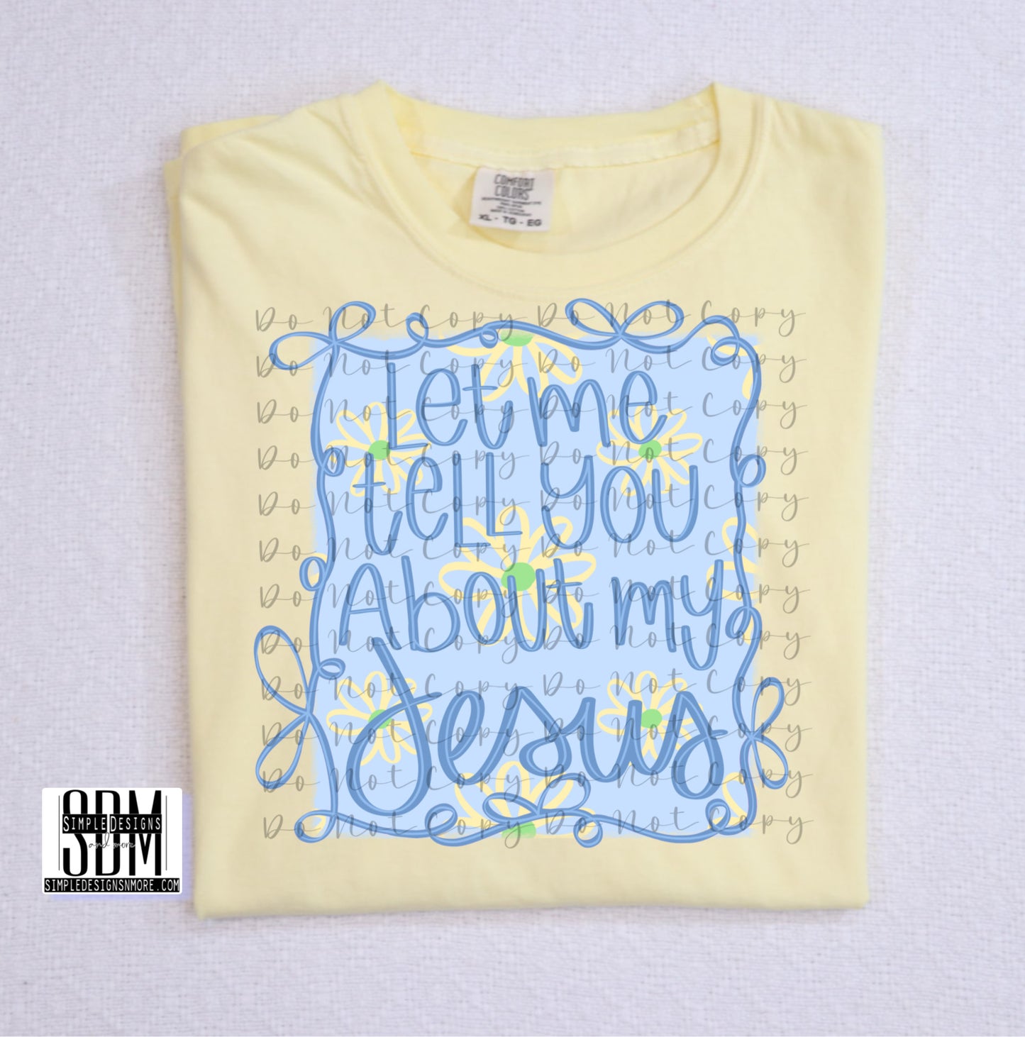 Jesus Blue Bow Heat Transfer Sublimation, Sublimation, DTF Direct to Film