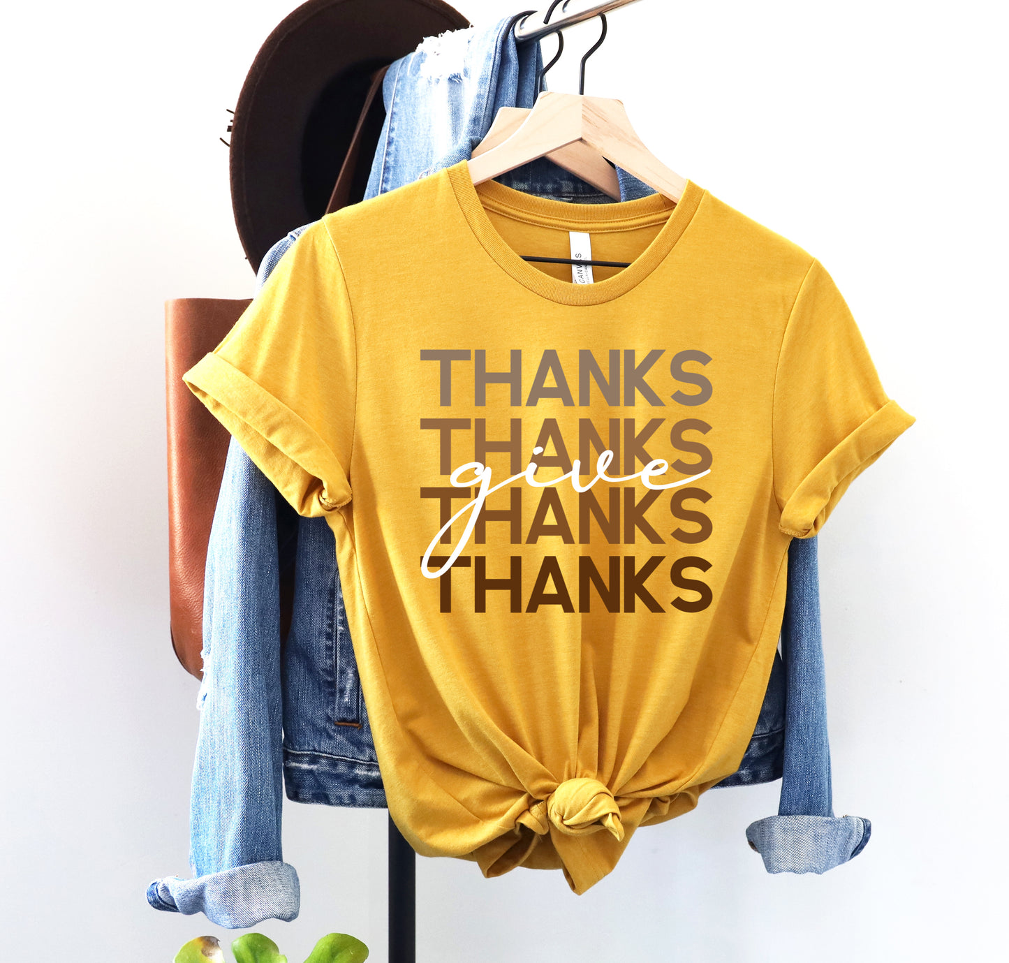Give Thanks Stacked DTF Direct to Film Heat Transfer